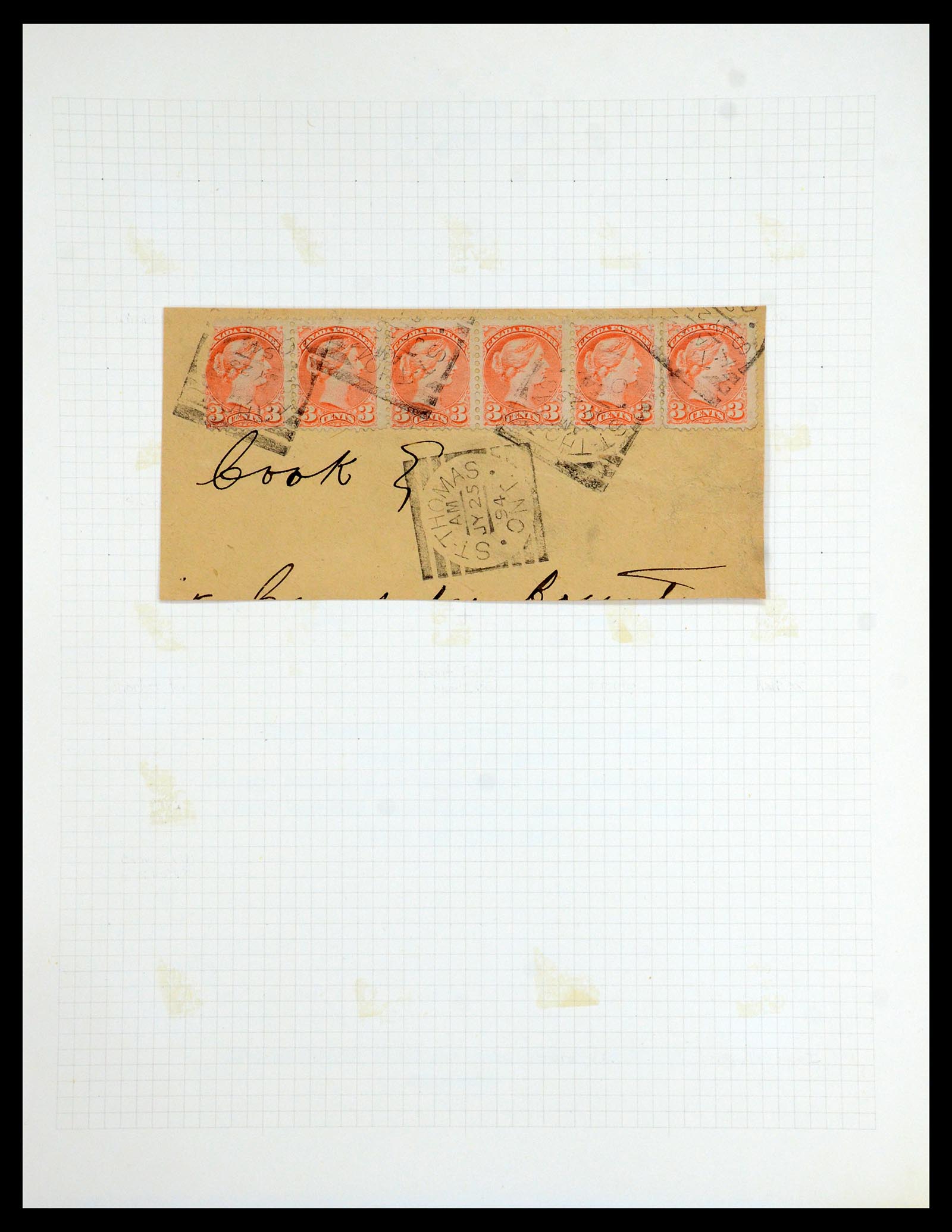 35375 025 - Postzegelverzameling 35375 Canada koninginnekopjes 1868-1893.