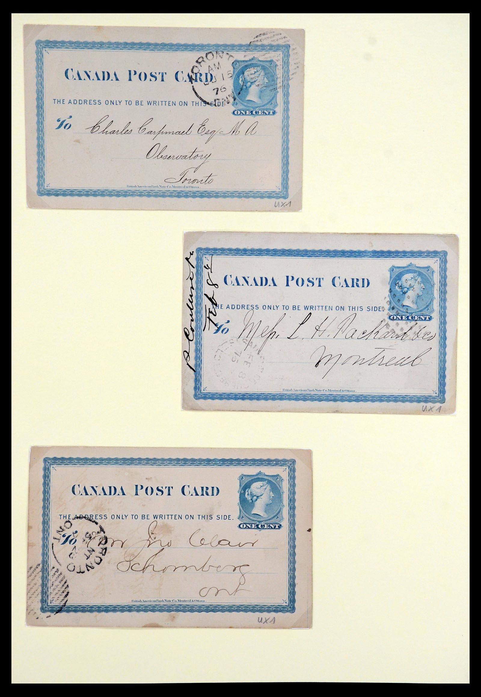 35375 037 - Postzegelverzameling 35375 Canada koninginnekopjes 1868-1893.