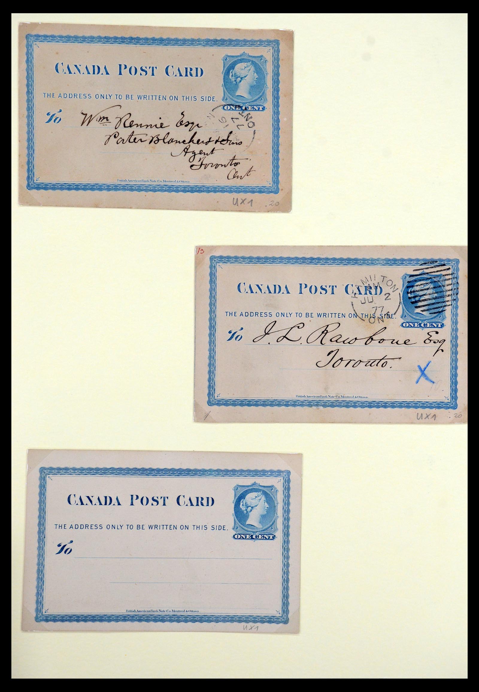 35375 038 - Postzegelverzameling 35375 Canada koninginnekopjes 1868-1893.