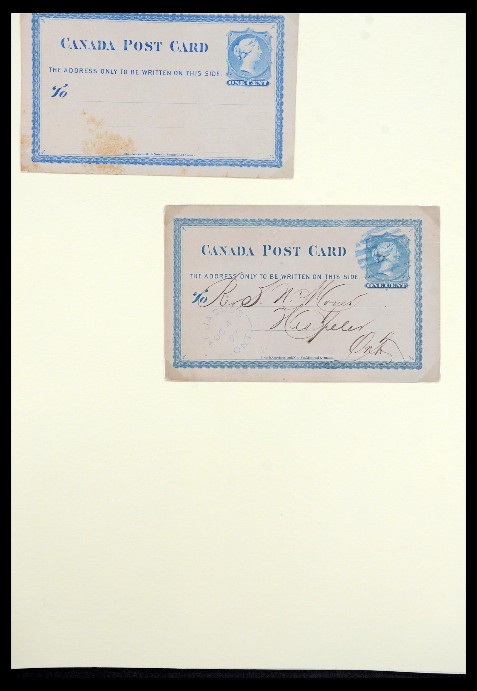 35375 039 - Postzegelverzameling 35375 Canada koninginnekopjes 1868-1893.