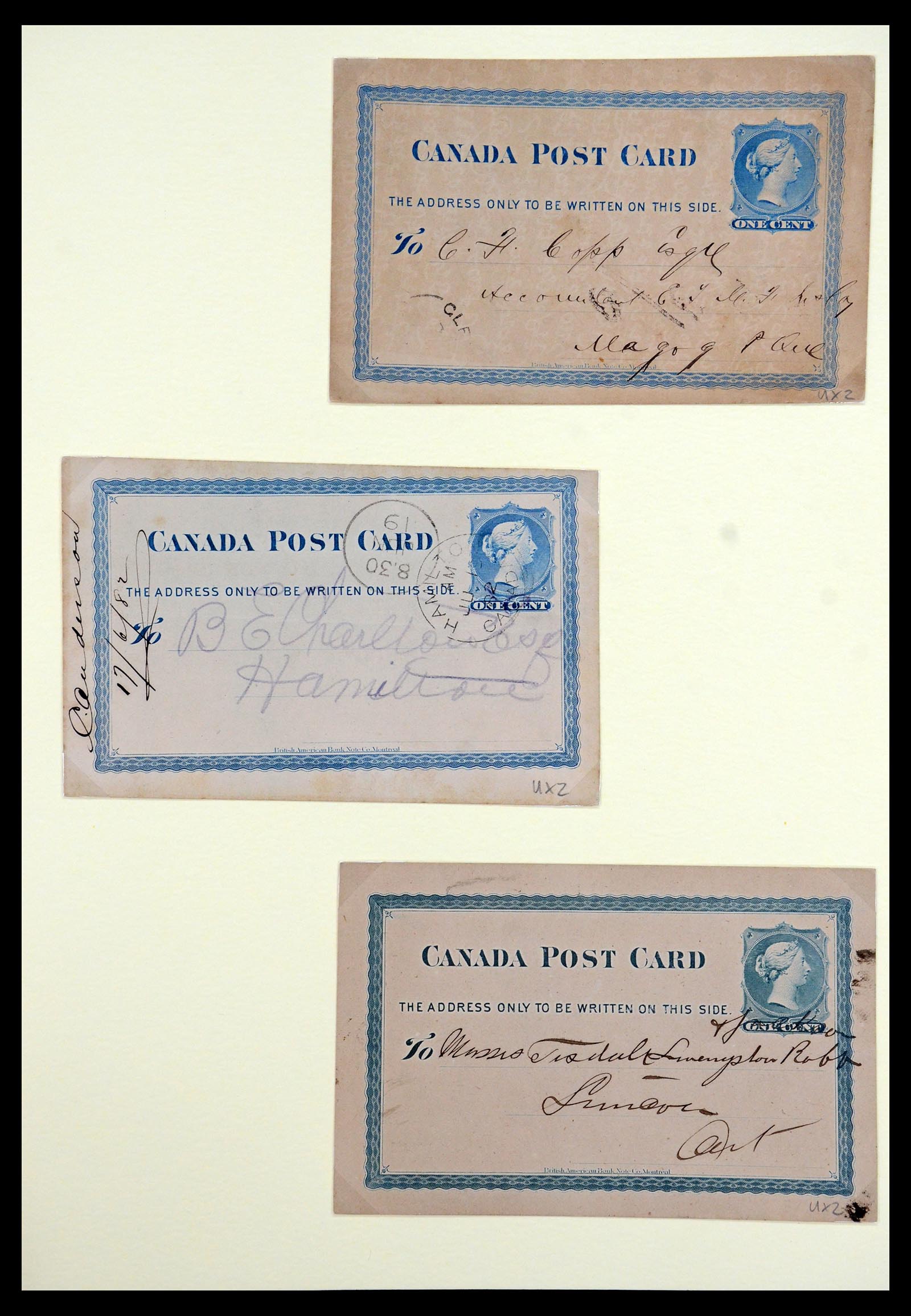 35375 040 - Postzegelverzameling 35375 Canada koninginnekopjes 1868-1893.