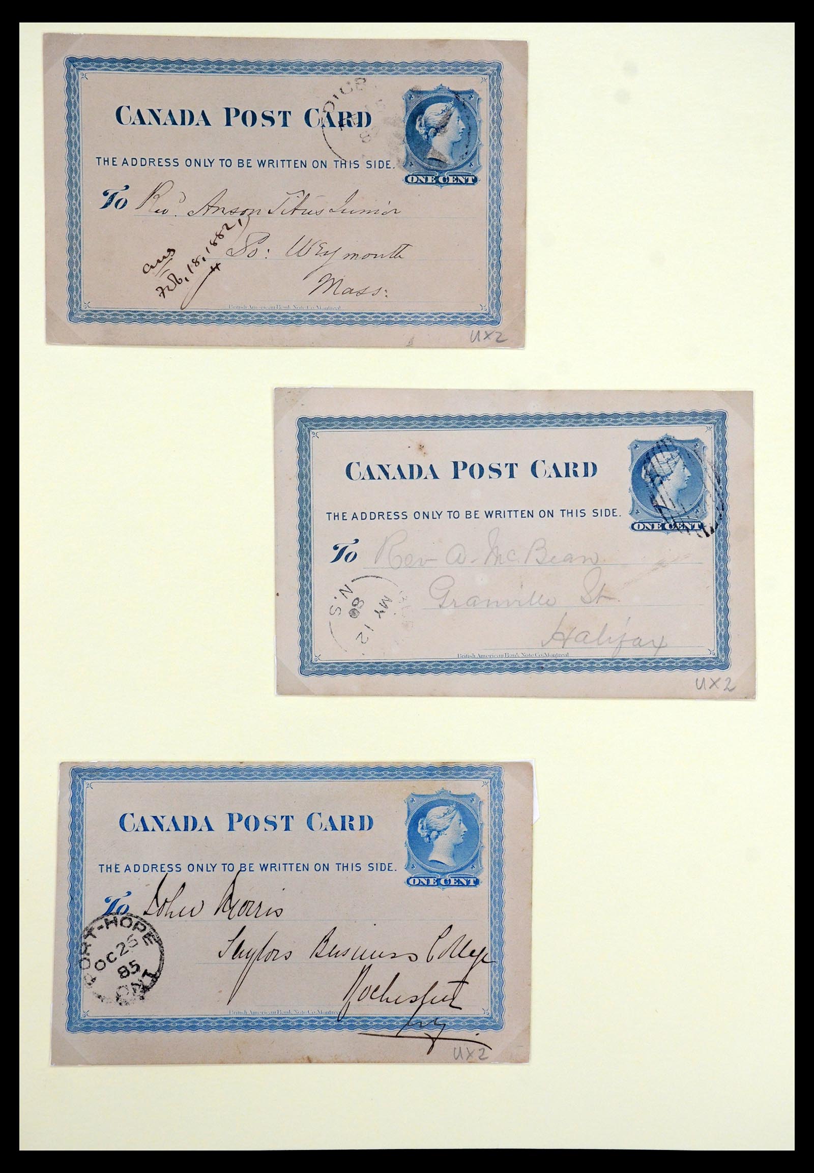 35375 041 - Postzegelverzameling 35375 Canada koninginnekopjes 1868-1893.