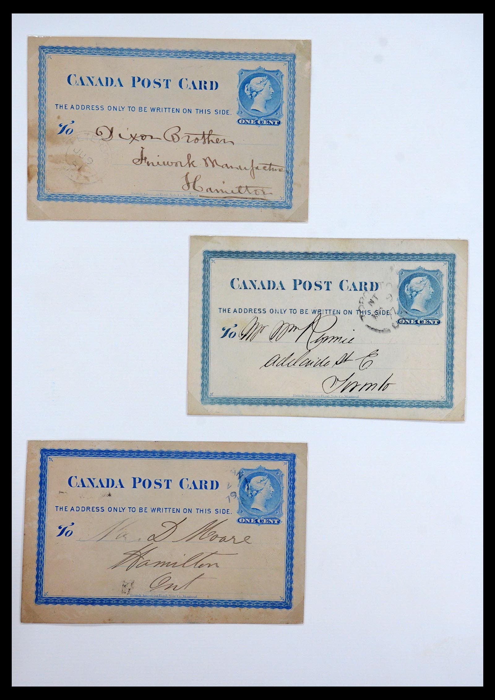 35375 044 - Postzegelverzameling 35375 Canada koninginnekopjes 1868-1893.