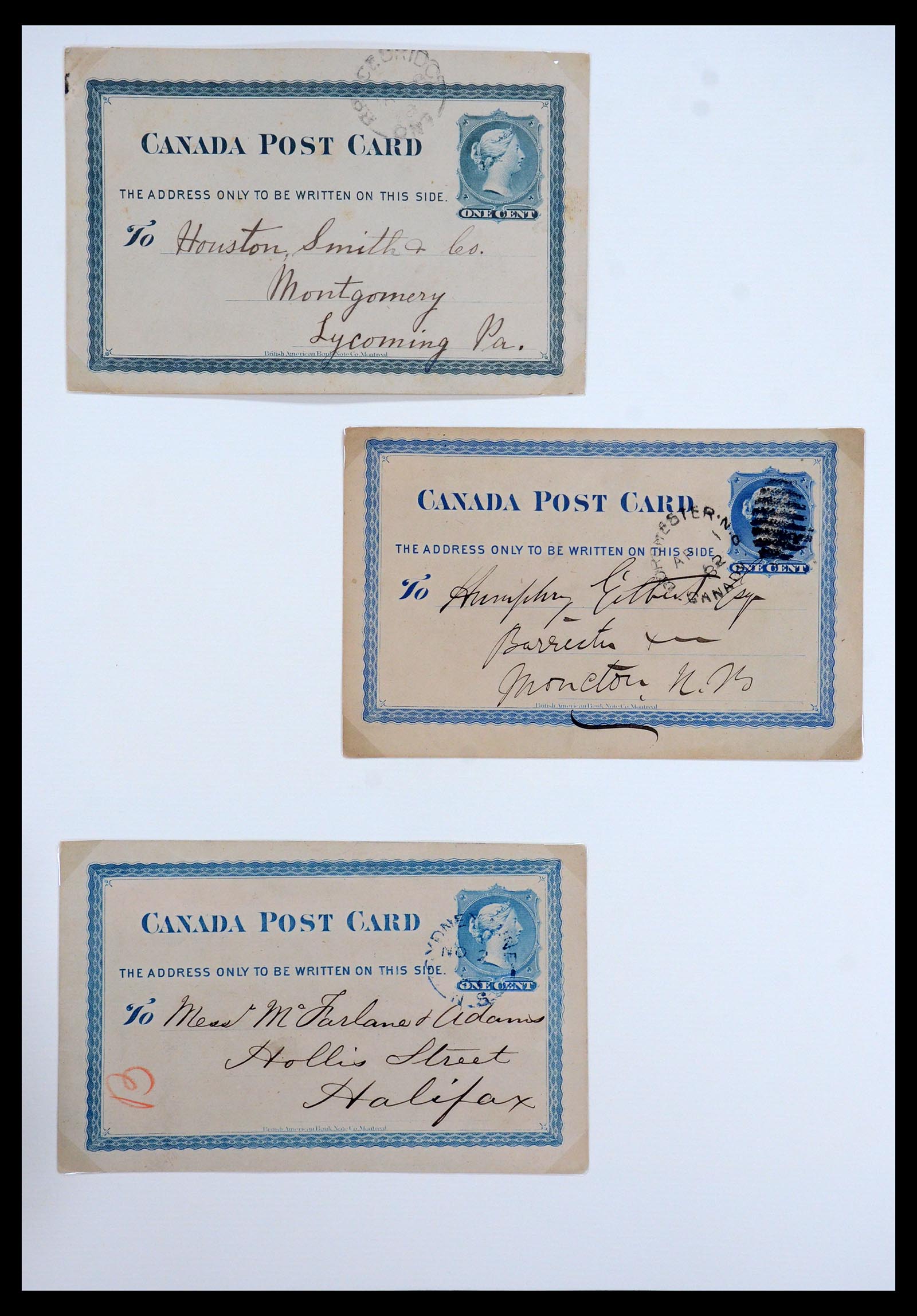 35375 045 - Postzegelverzameling 35375 Canada koninginnekopjes 1868-1893.