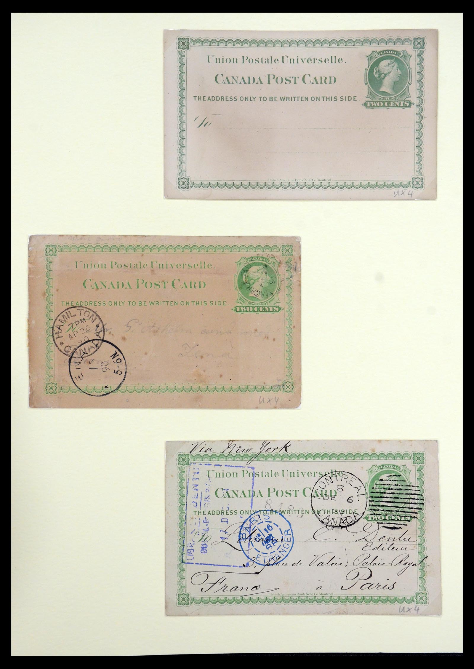 35375 048 - Postzegelverzameling 35375 Canada koninginnekopjes 1868-1893.