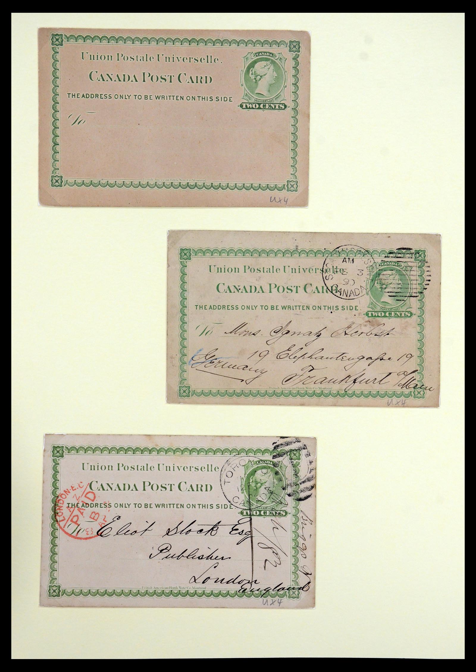 35375 049 - Postzegelverzameling 35375 Canada koninginnekopjes 1868-1893.