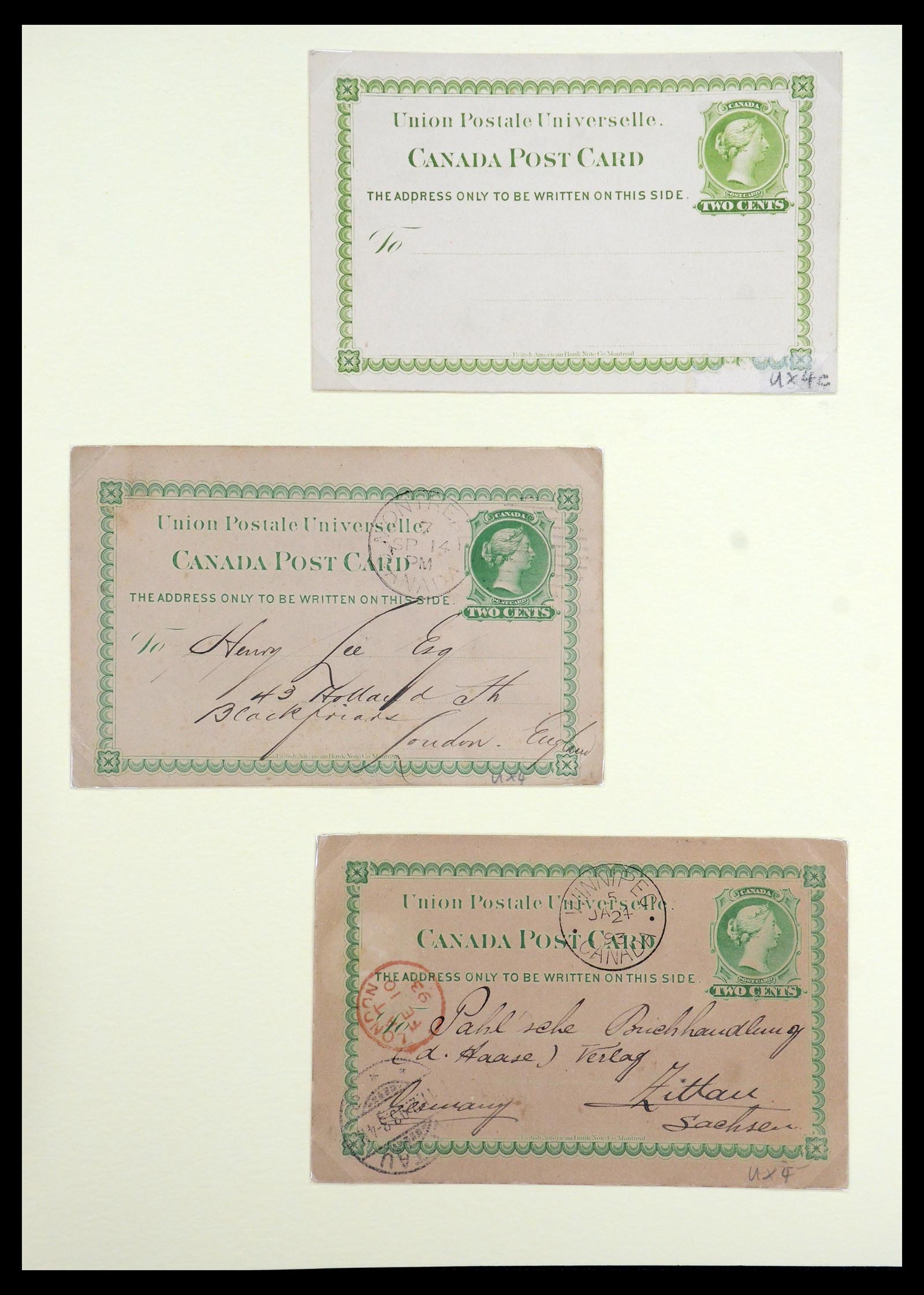 35375 050 - Postzegelverzameling 35375 Canada koninginnekopjes 1868-1893.
