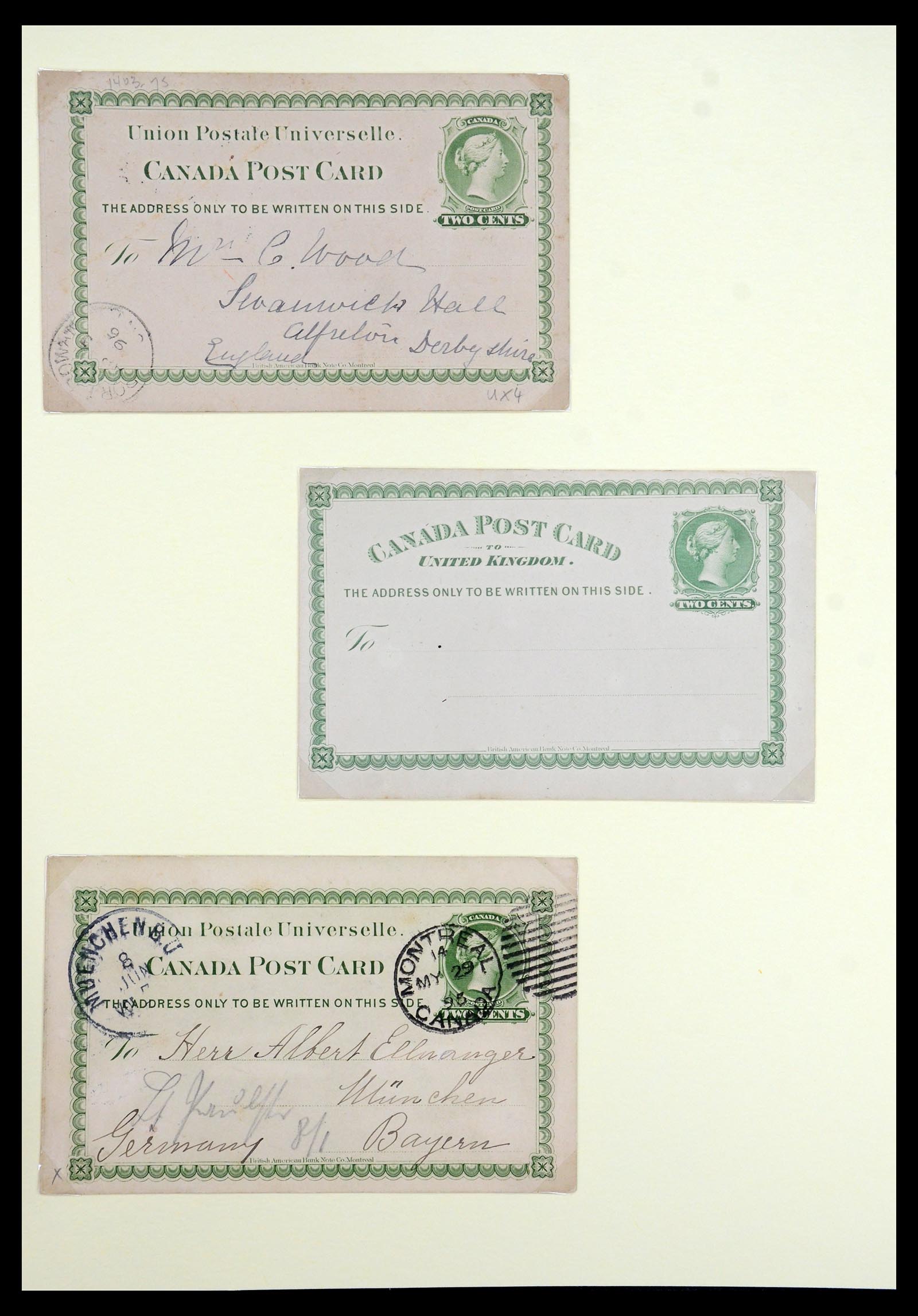35375 051 - Postzegelverzameling 35375 Canada koninginnekopjes 1868-1893.