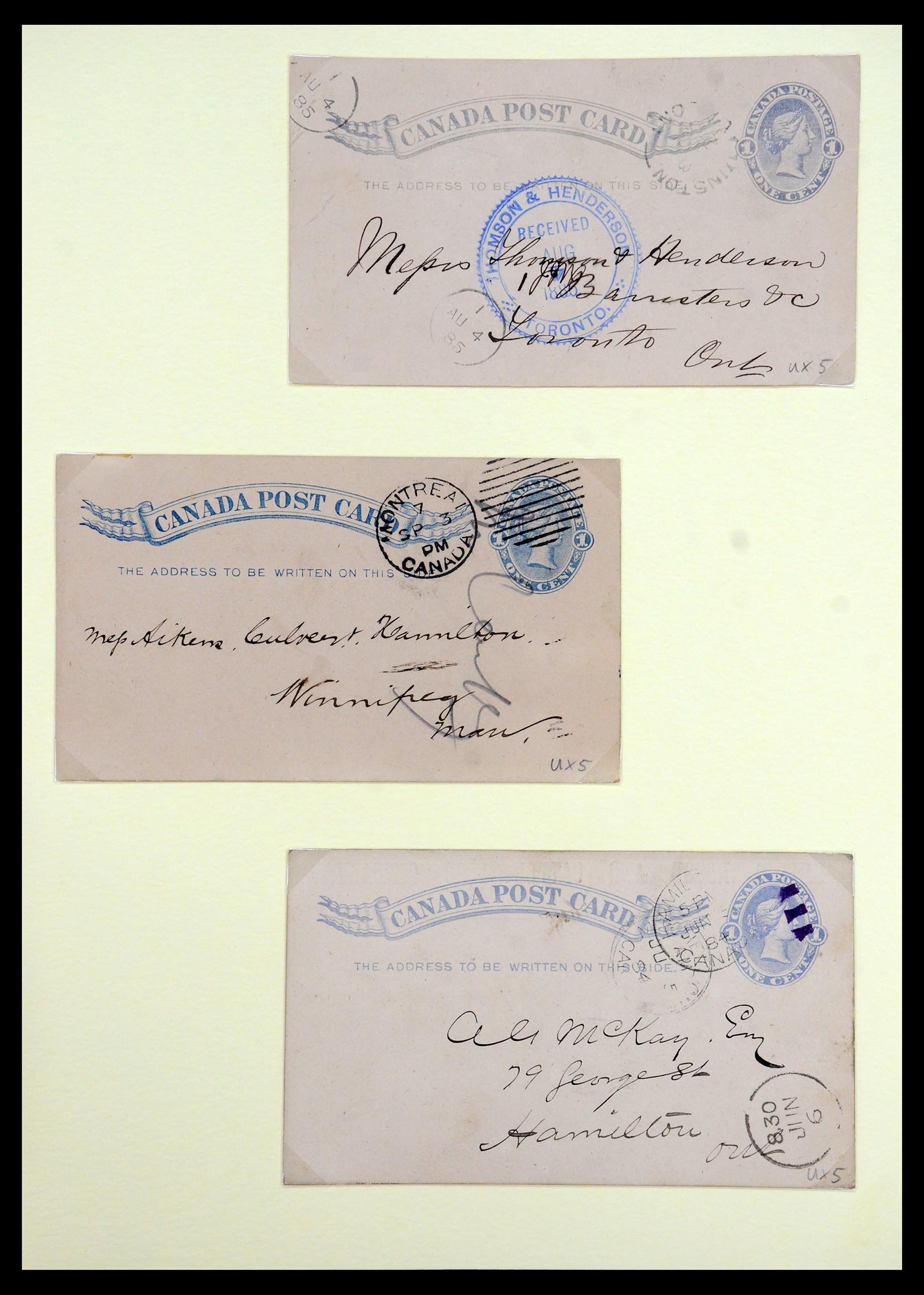 35375 053 - Postzegelverzameling 35375 Canada koninginnekopjes 1868-1893.
