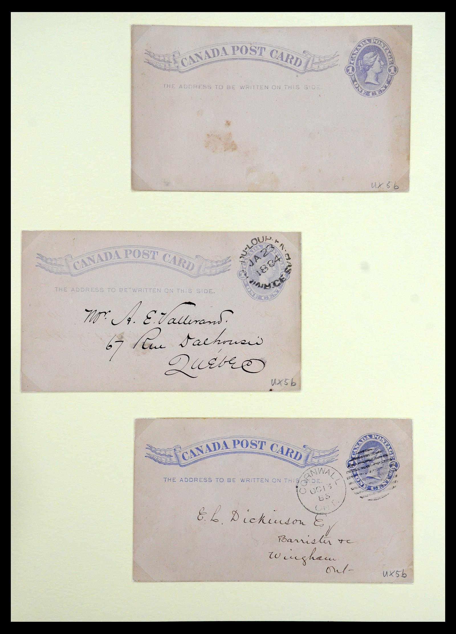35375 055 - Postzegelverzameling 35375 Canada koninginnekopjes 1868-1893.