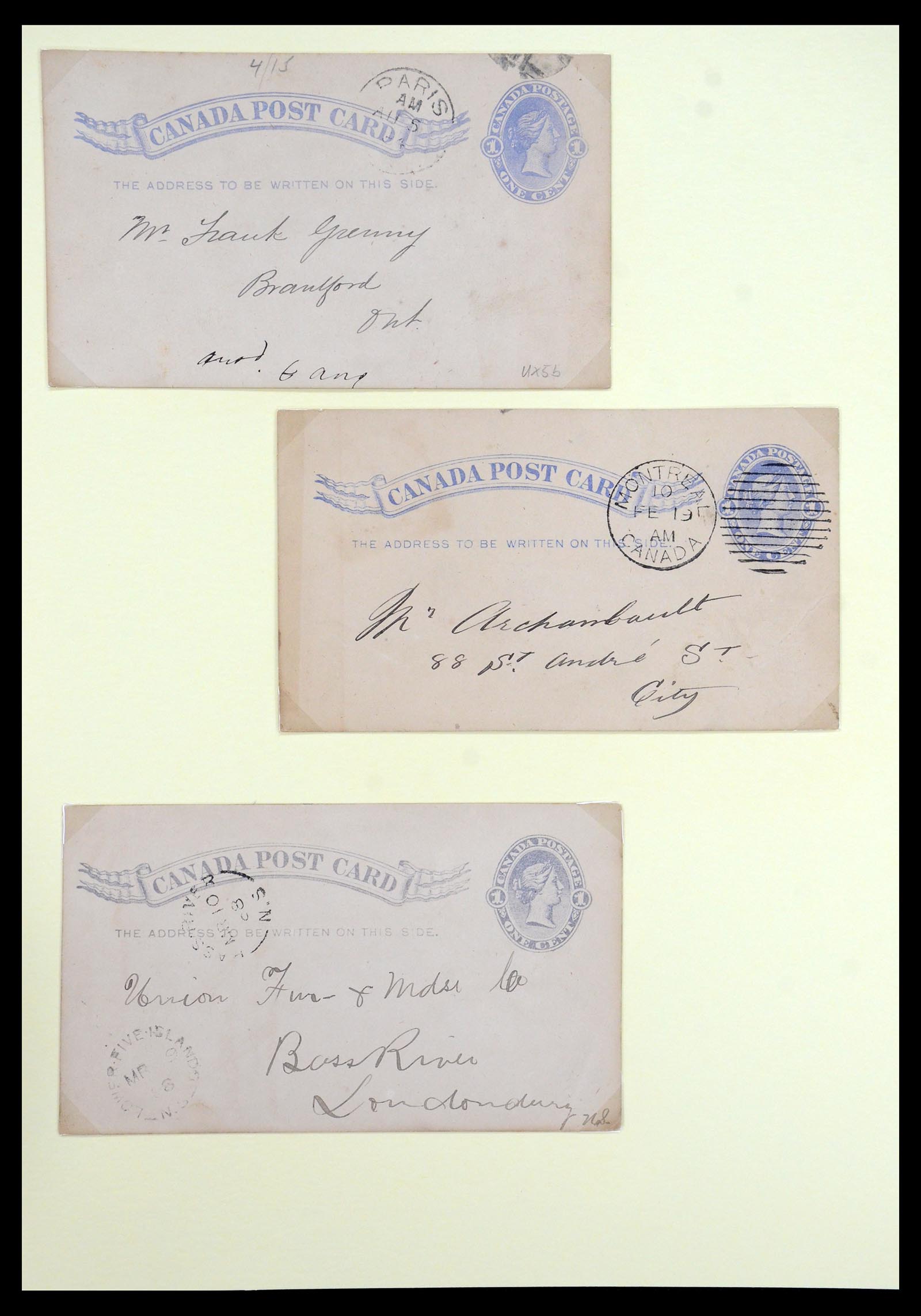 35375 056 - Postzegelverzameling 35375 Canada koninginnekopjes 1868-1893.