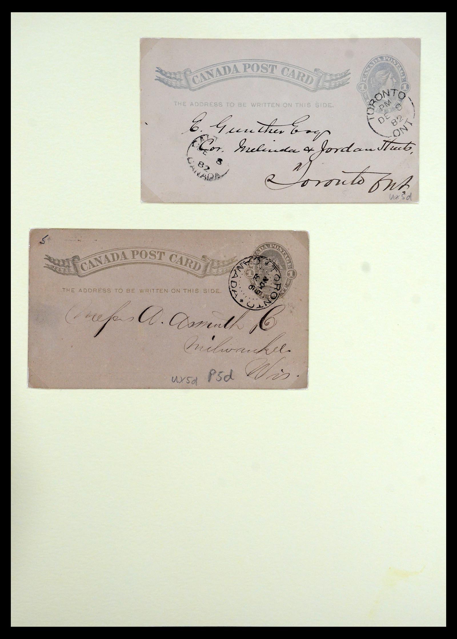 35375 058 - Postzegelverzameling 35375 Canada koninginnekopjes 1868-1893.