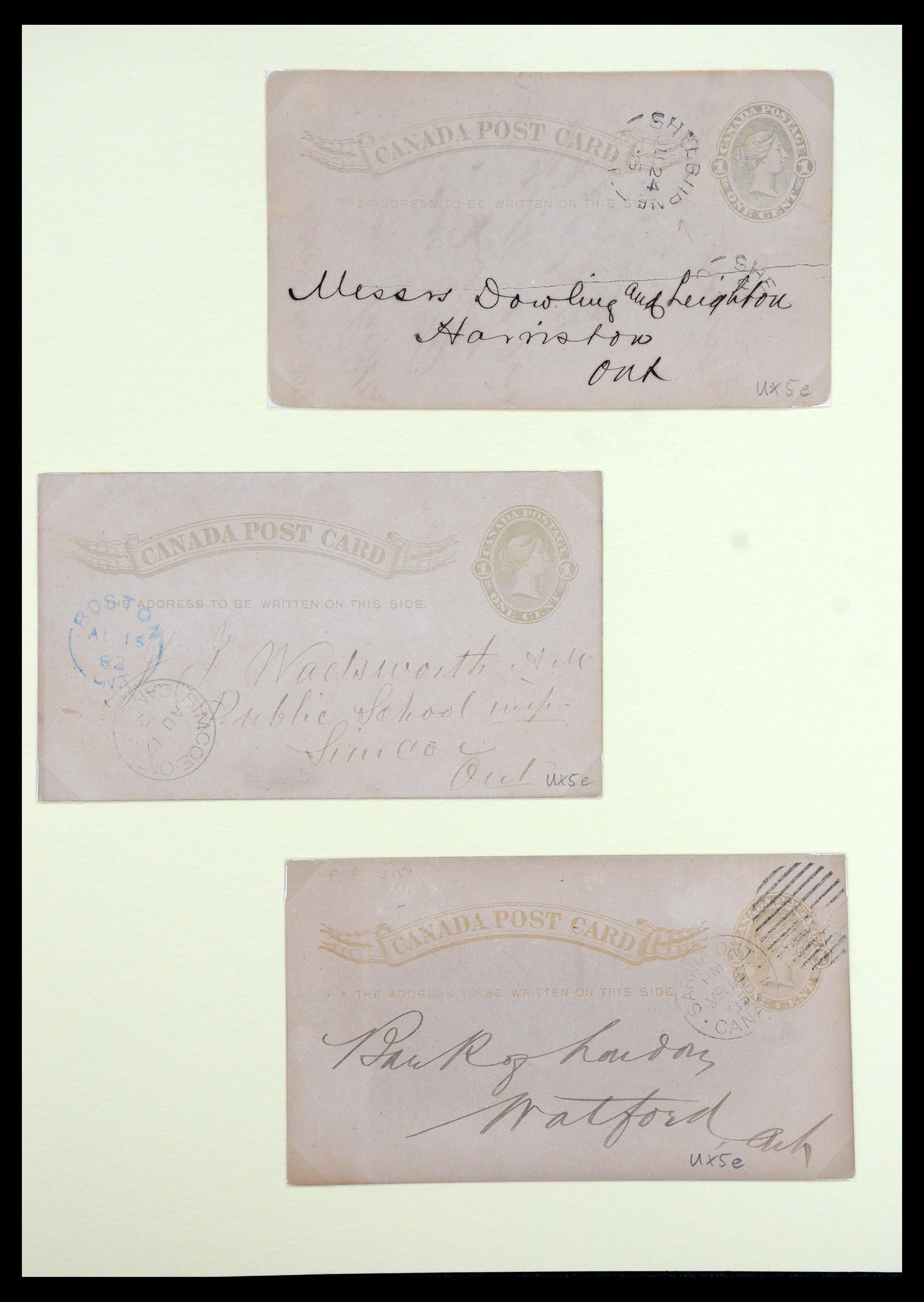 35375 059 - Postzegelverzameling 35375 Canada koninginnekopjes 1868-1893.
