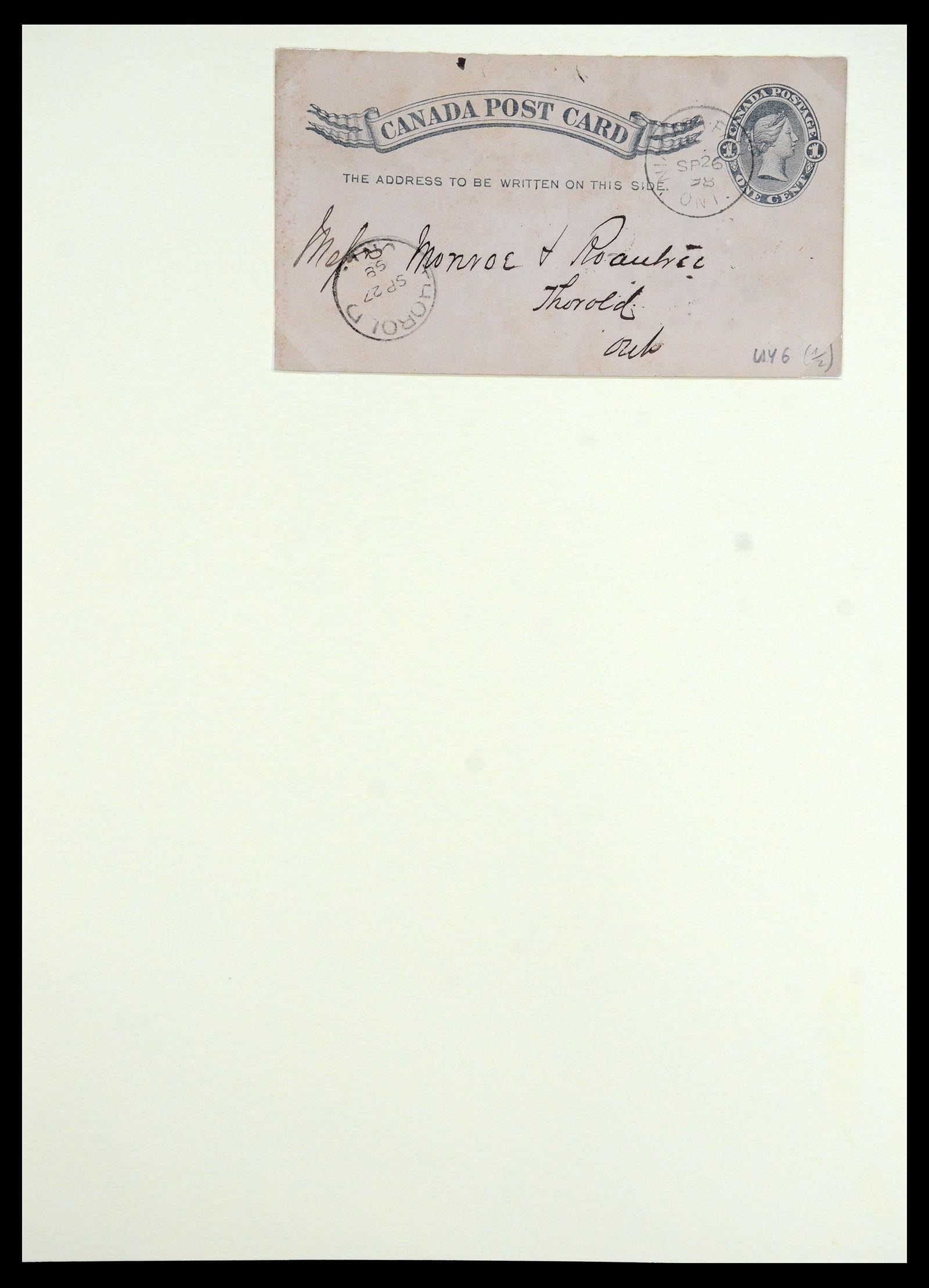 35375 060 - Postzegelverzameling 35375 Canada koninginnekopjes 1868-1893.