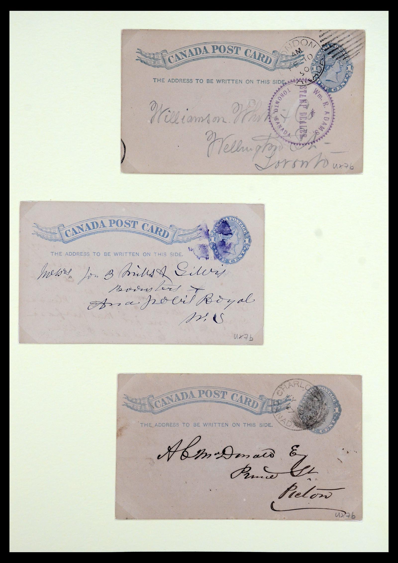 35375 062 - Postzegelverzameling 35375 Canada koninginnekopjes 1868-1893.