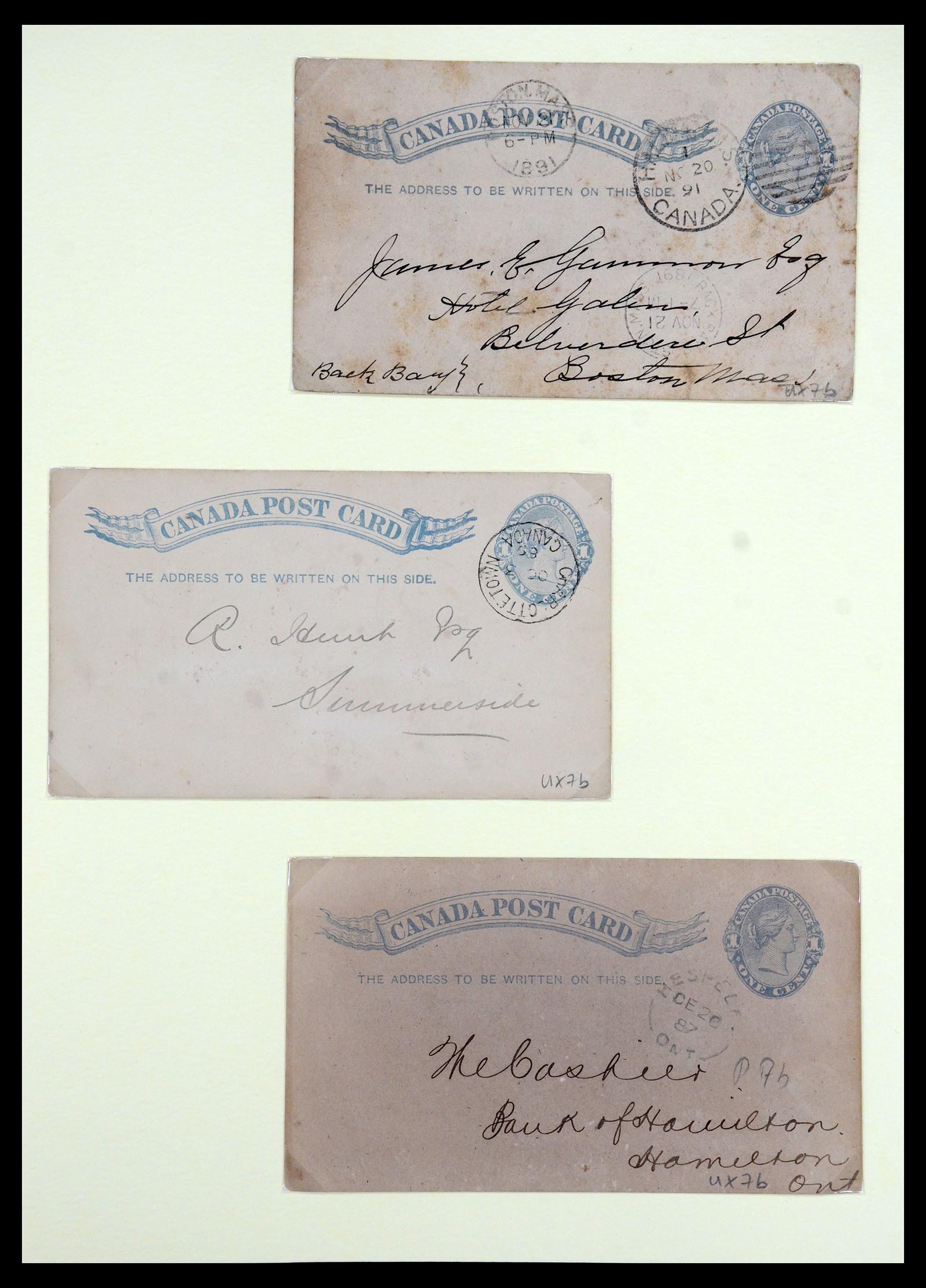 35375 064 - Postzegelverzameling 35375 Canada koninginnekopjes 1868-1893.