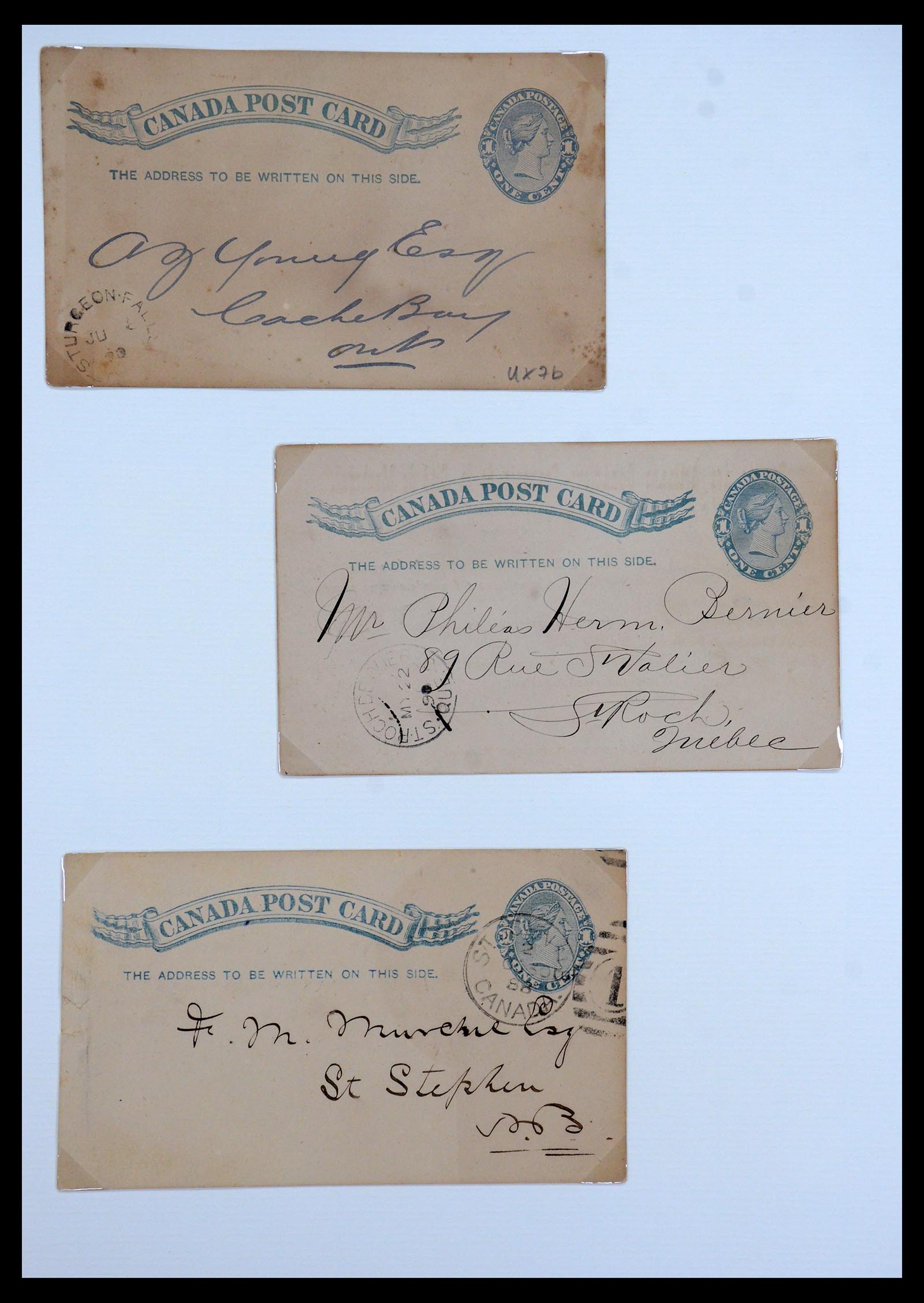 35375 066 - Postzegelverzameling 35375 Canada koninginnekopjes 1868-1893.