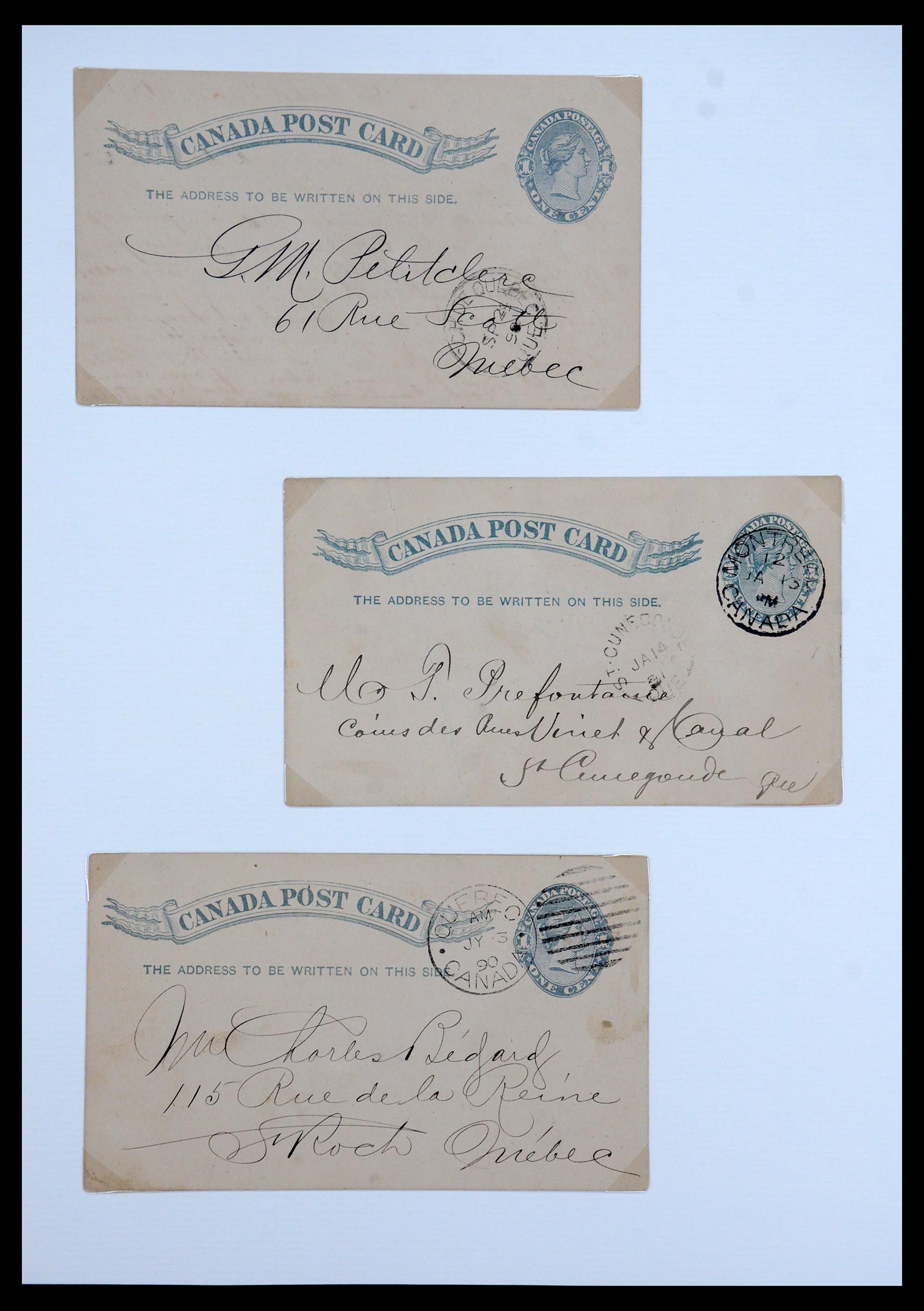 35375 067 - Postzegelverzameling 35375 Canada koninginnekopjes 1868-1893.