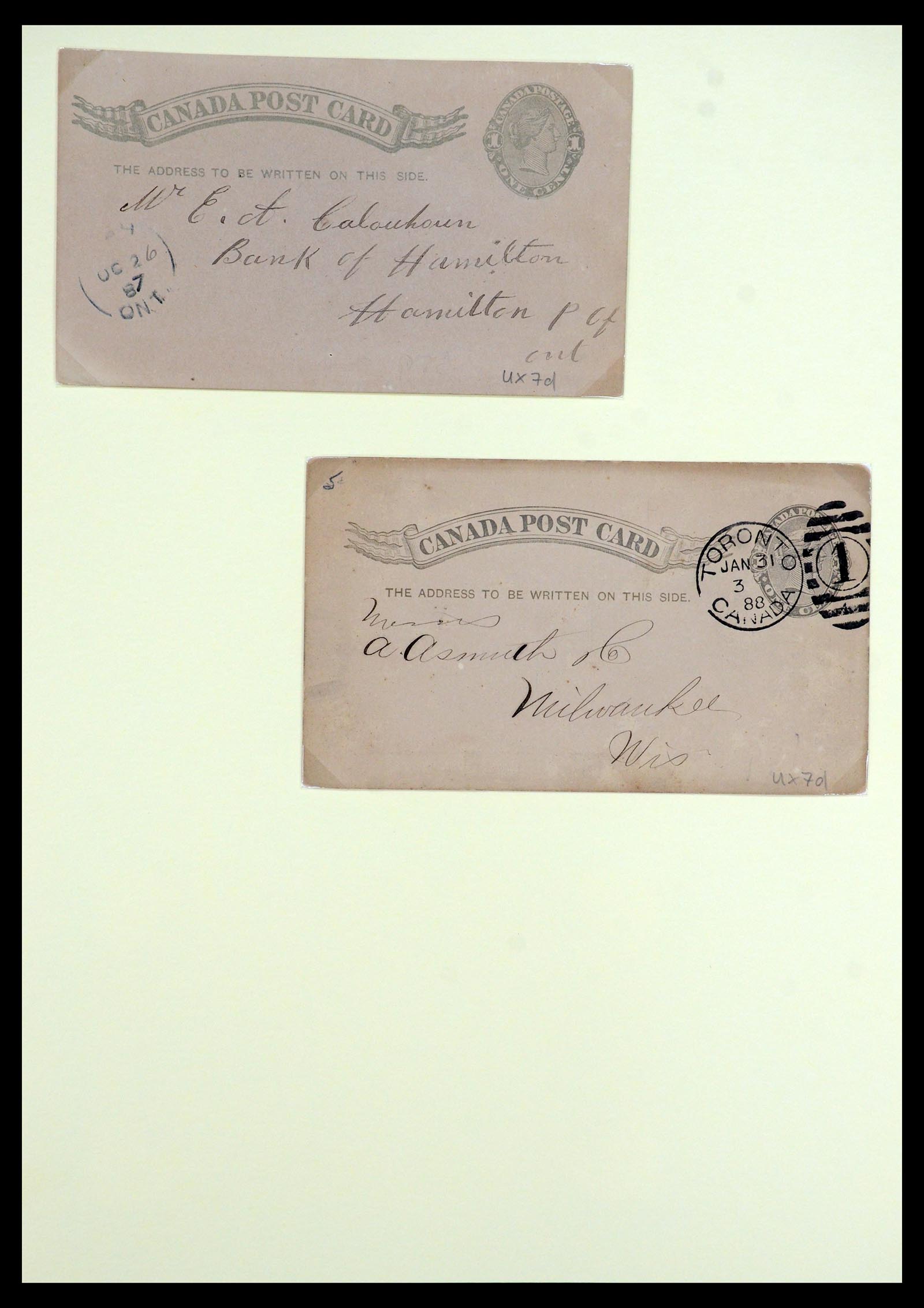 35375 071 - Postzegelverzameling 35375 Canada koninginnekopjes 1868-1893.