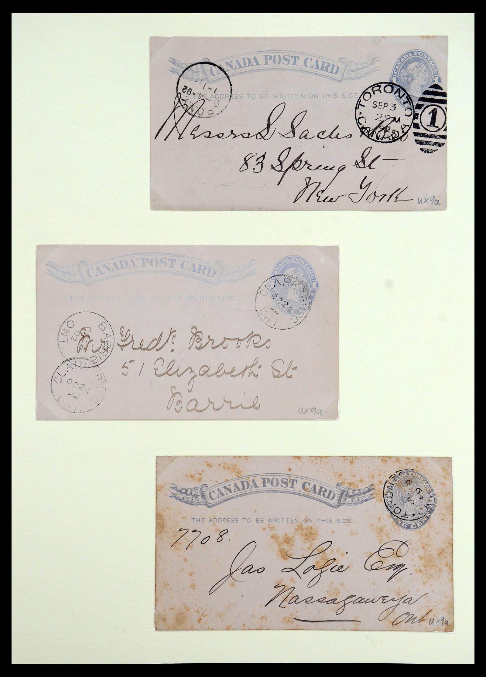 35375 074 - Postzegelverzameling 35375 Canada koninginnekopjes 1868-1893.