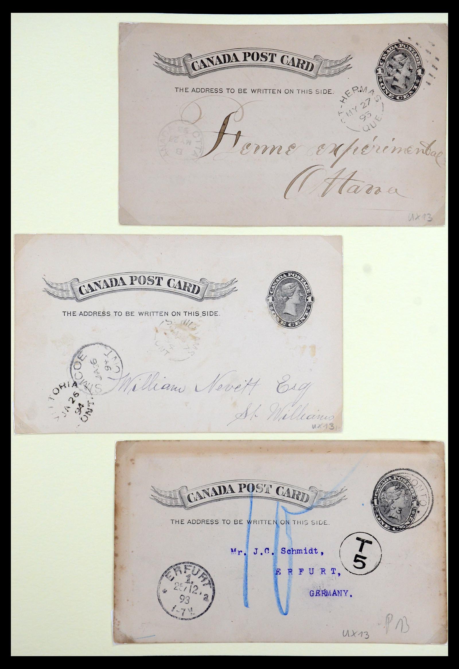 35375 078 - Postzegelverzameling 35375 Canada koninginnekopjes 1868-1893.