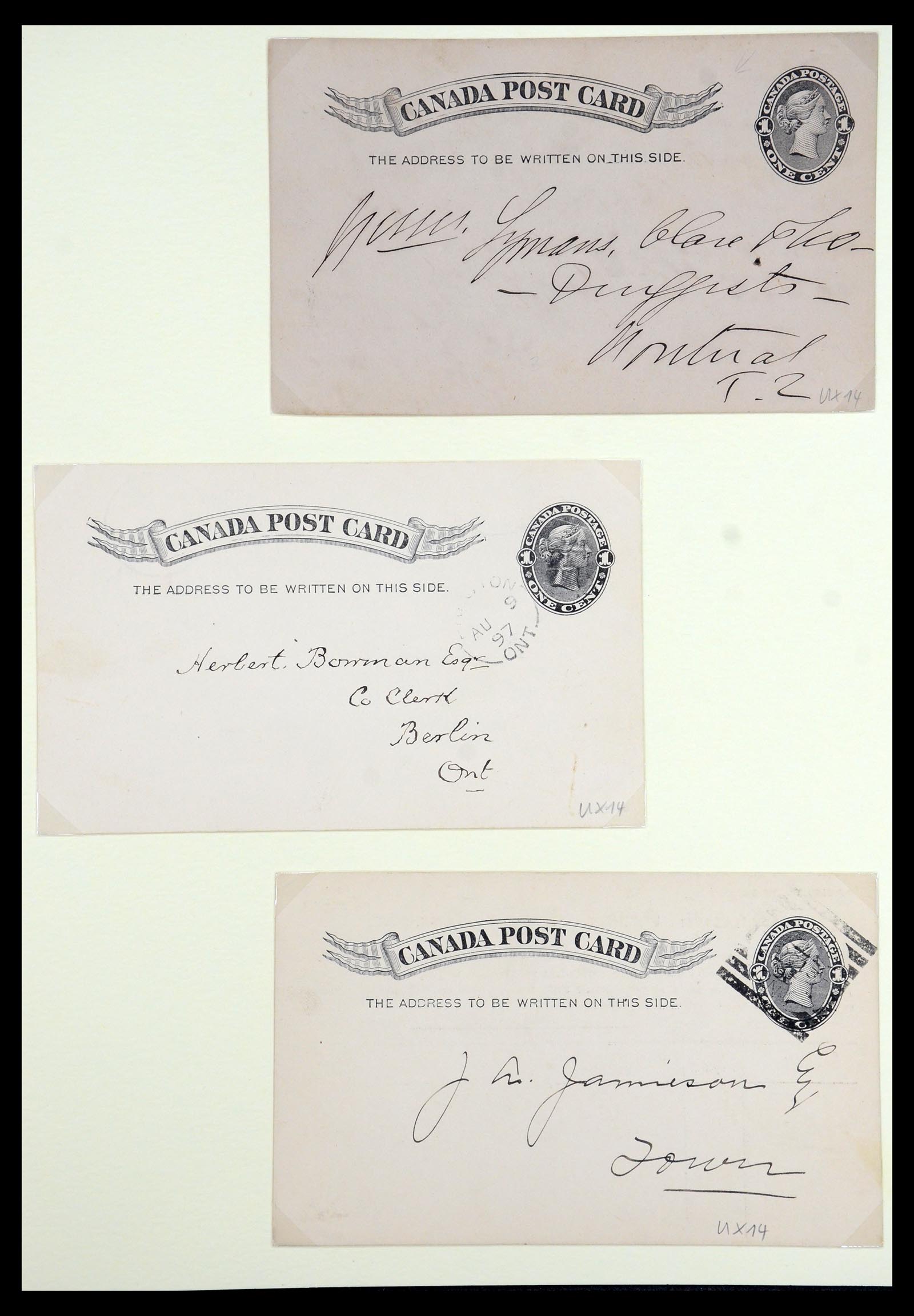 35375 079 - Postzegelverzameling 35375 Canada koninginnekopjes 1868-1893.
