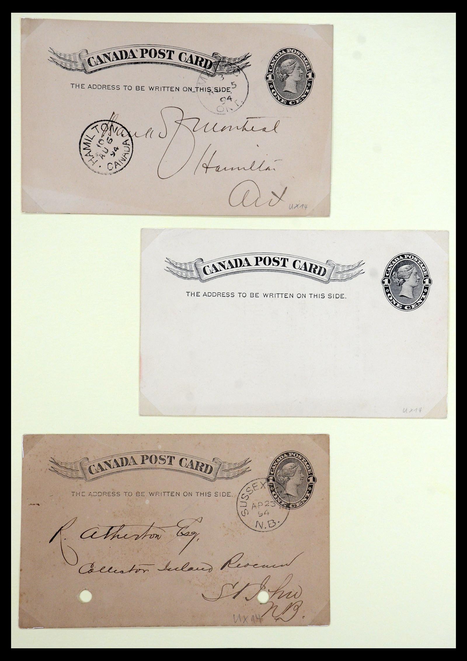 35375 080 - Postzegelverzameling 35375 Canada koninginnekopjes 1868-1893.