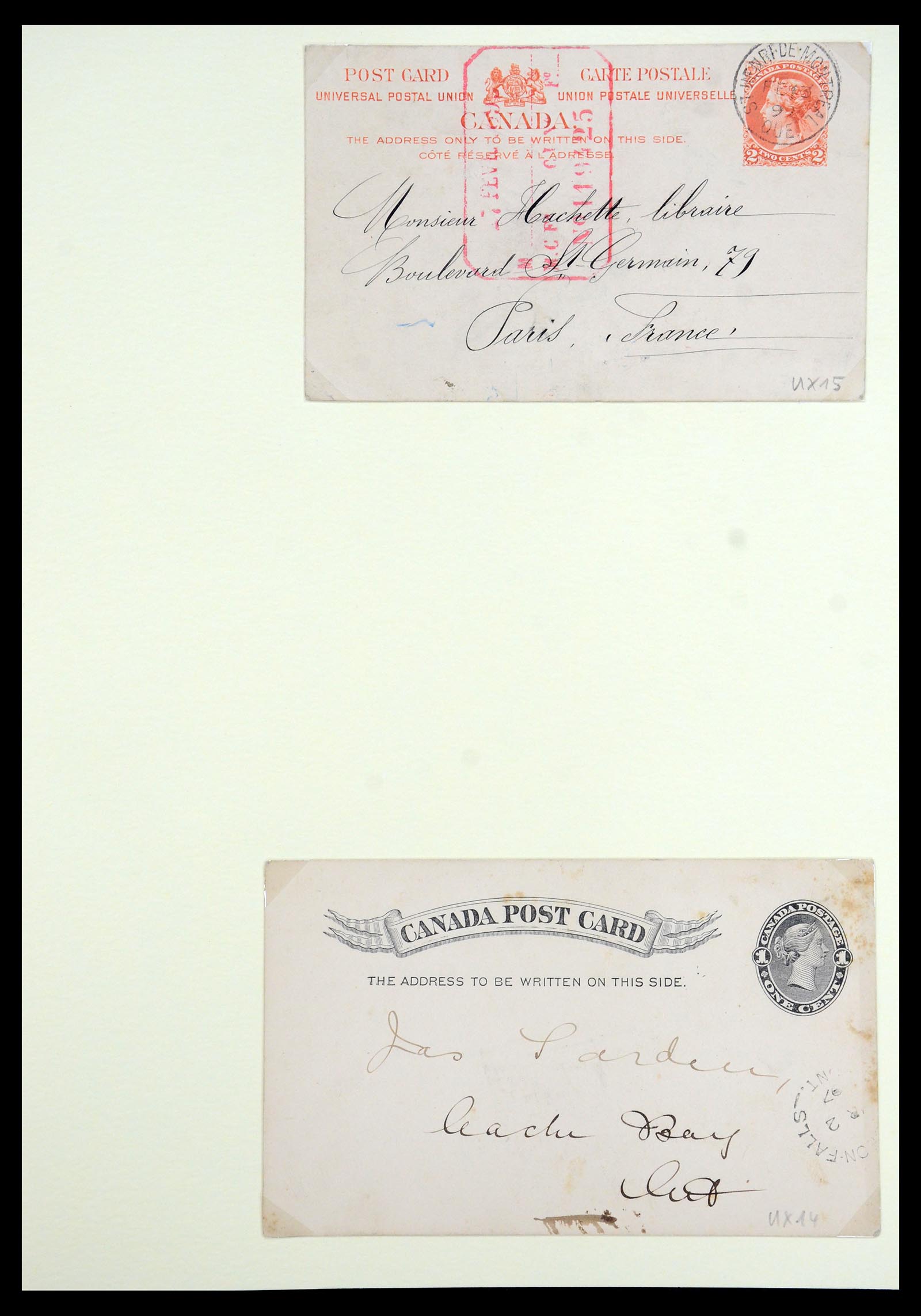 35375 081 - Postzegelverzameling 35375 Canada koninginnekopjes 1868-1893.
