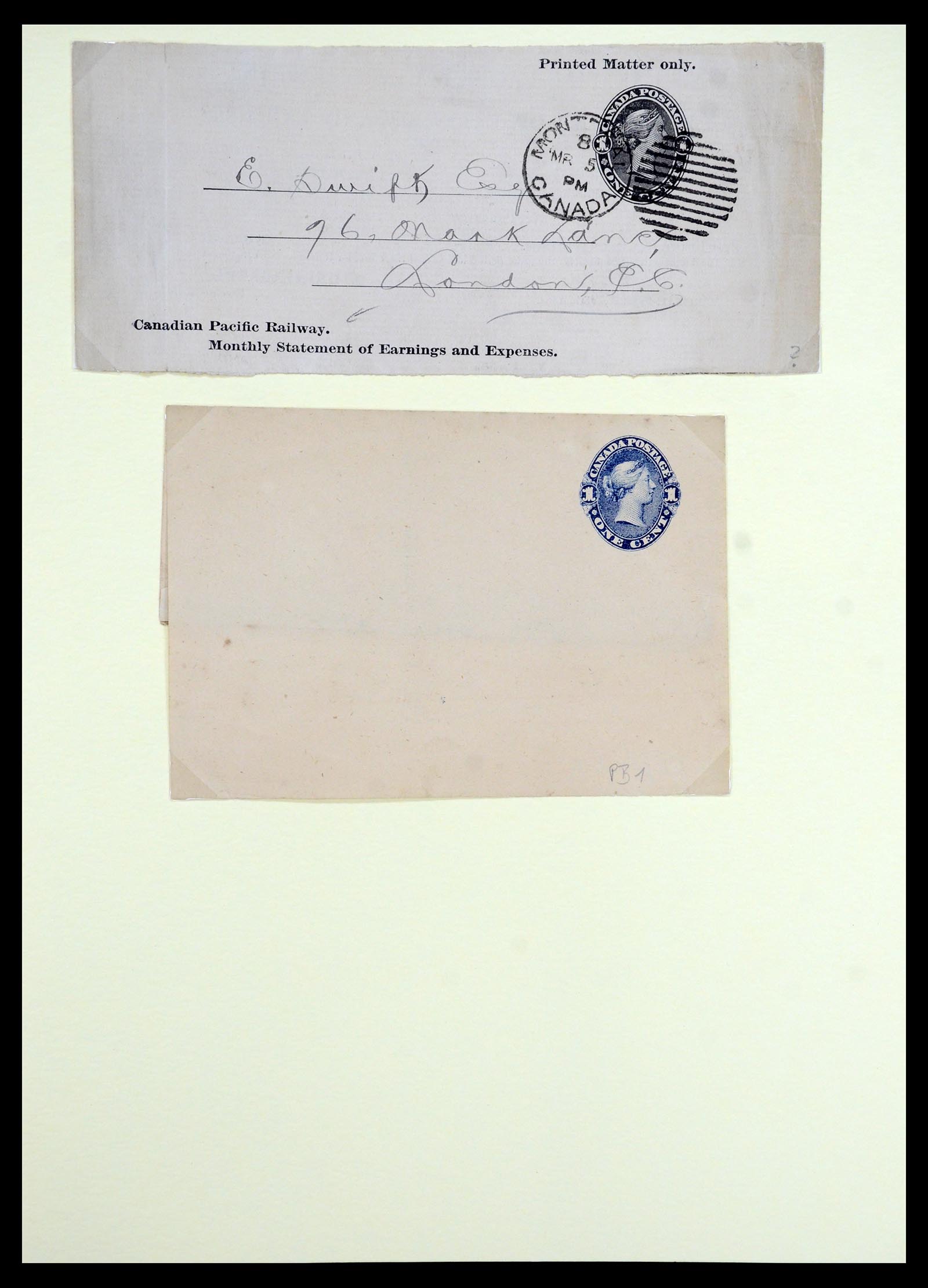 35375 082 - Postzegelverzameling 35375 Canada koninginnekopjes 1868-1893.