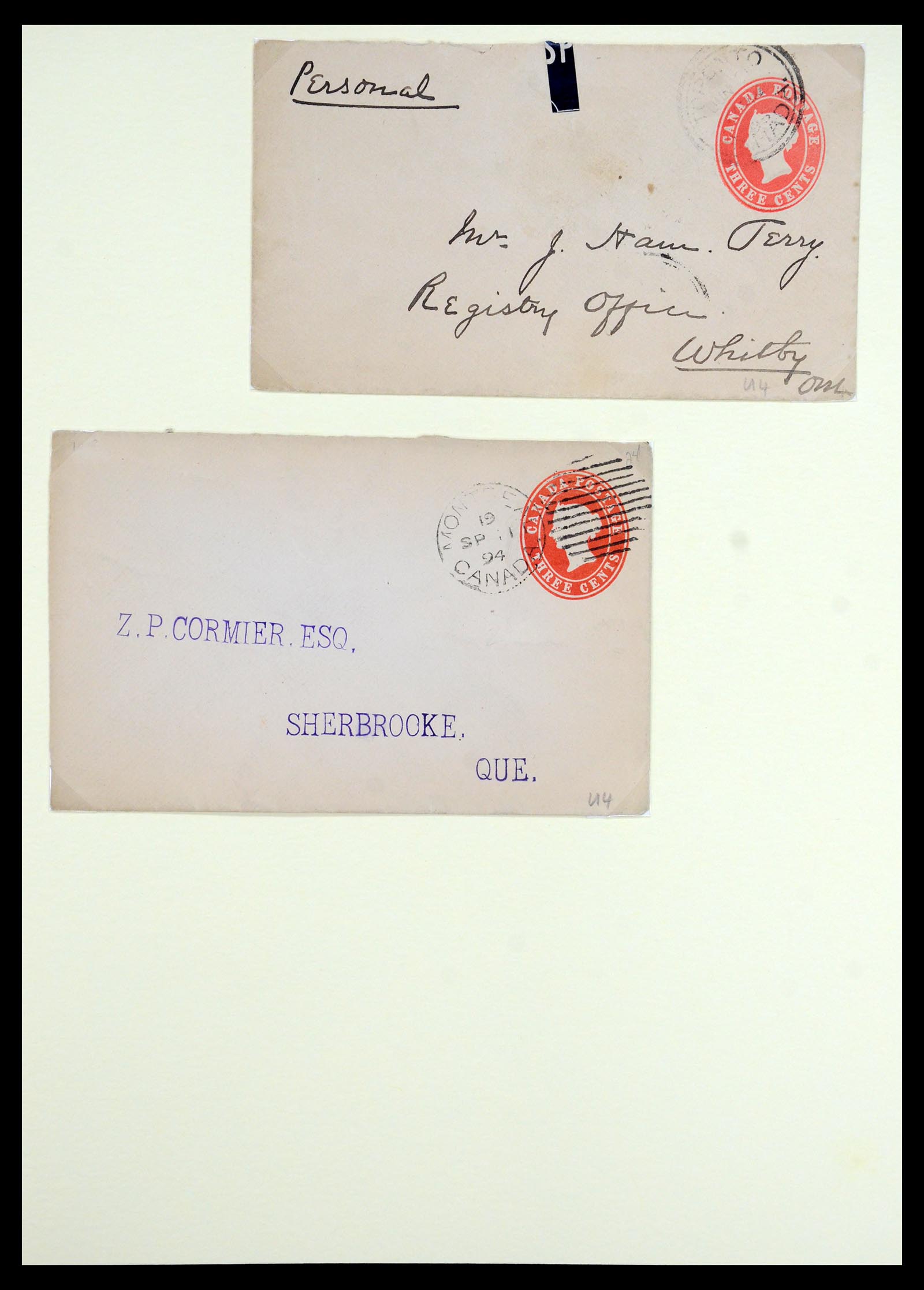35375 085 - Postzegelverzameling 35375 Canada koninginnekopjes 1868-1893.