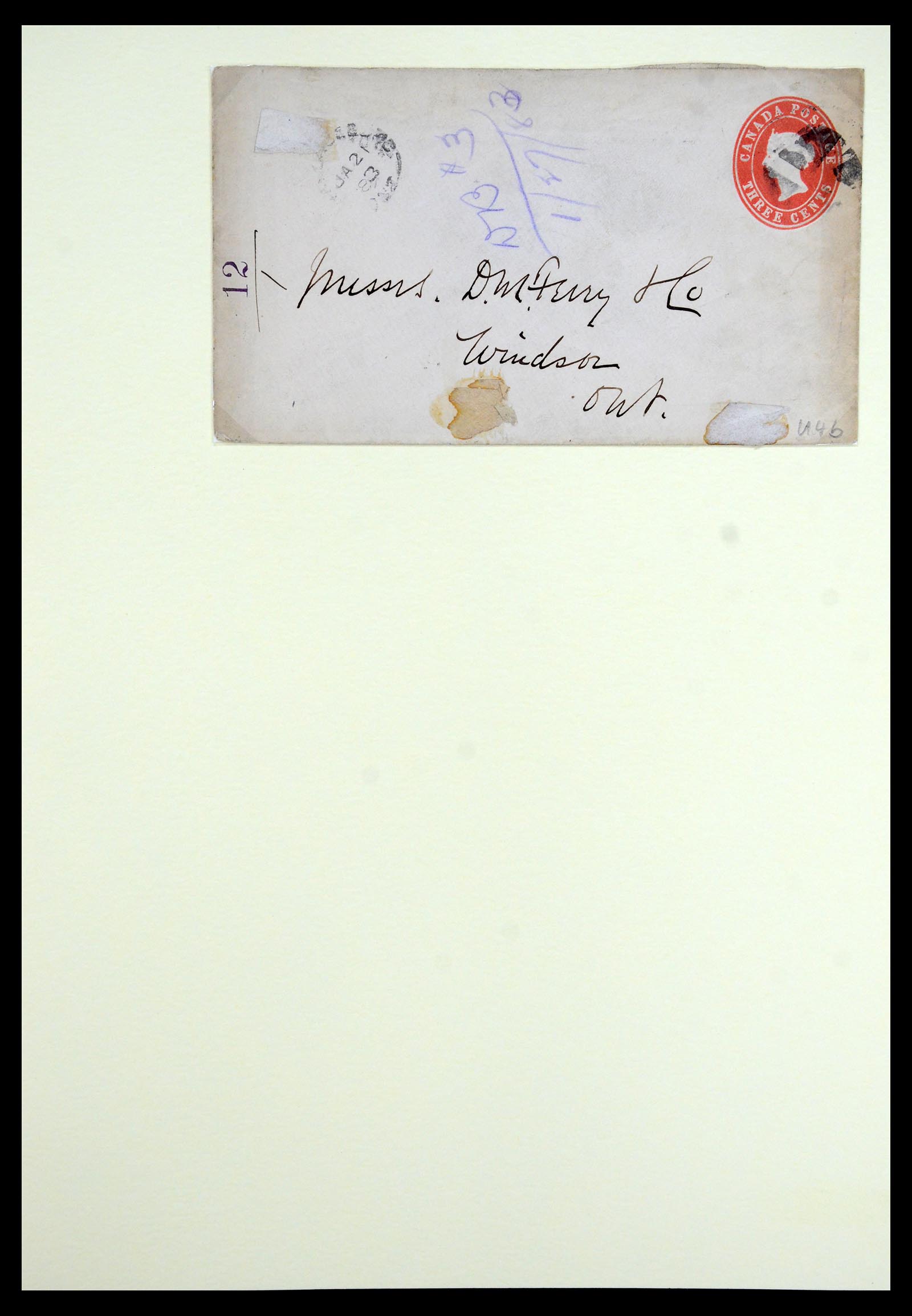 35375 086 - Postzegelverzameling 35375 Canada koninginnekopjes 1868-1893.