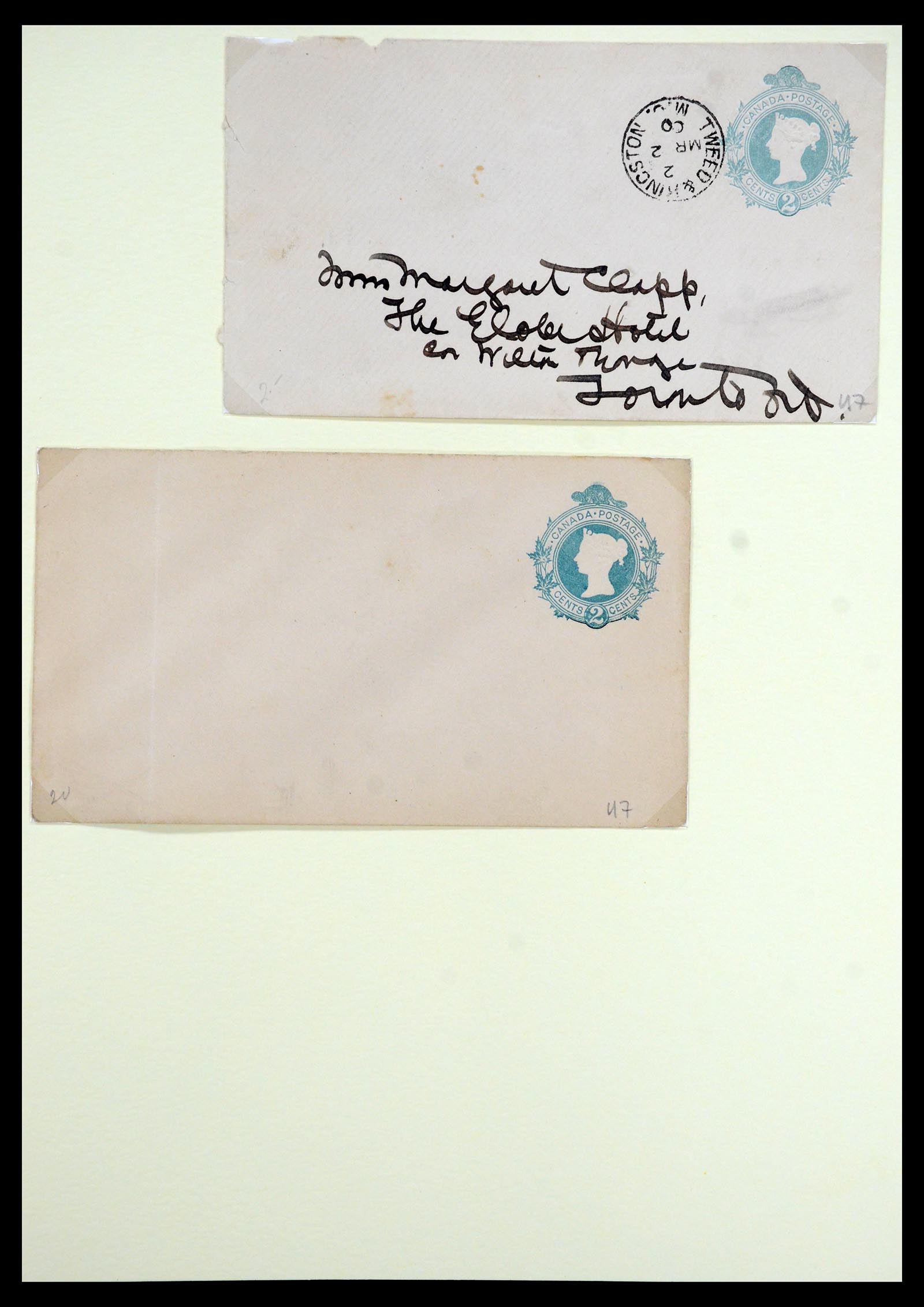 35375 087 - Postzegelverzameling 35375 Canada koninginnekopjes 1868-1893.