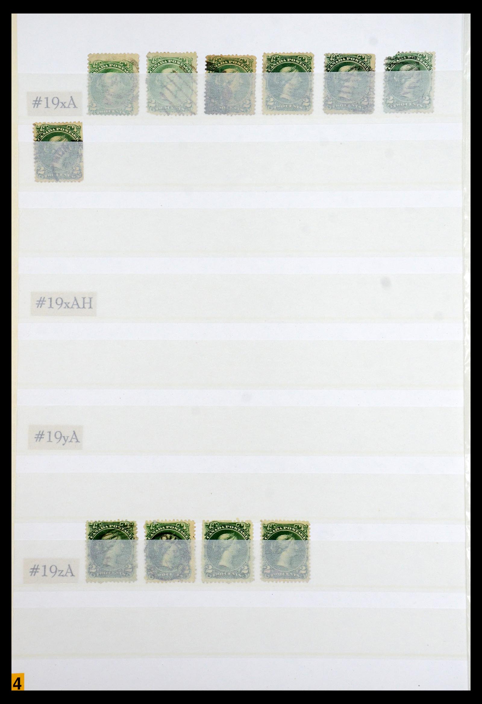 35375 094 - Stamp Collection 35375 Canada Queen heads 1868-1893.