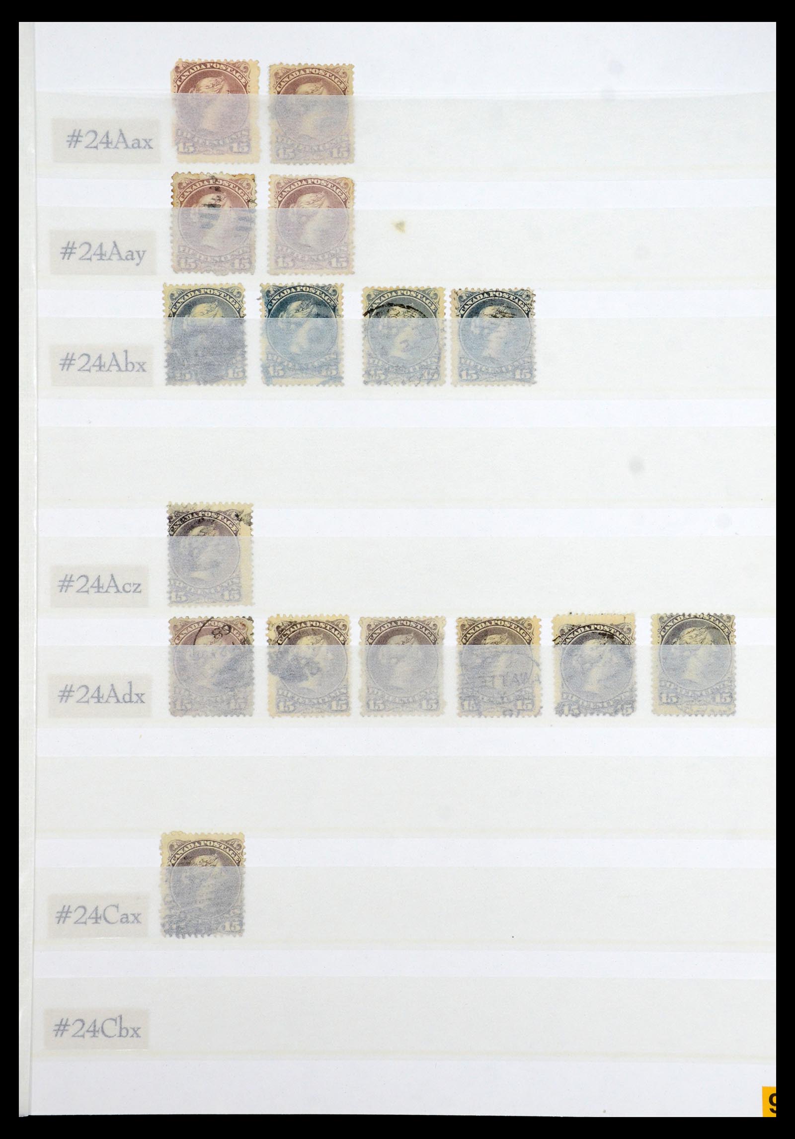 35375 099 - Postzegelverzameling 35375 Canada koninginnekopjes 1868-1893.