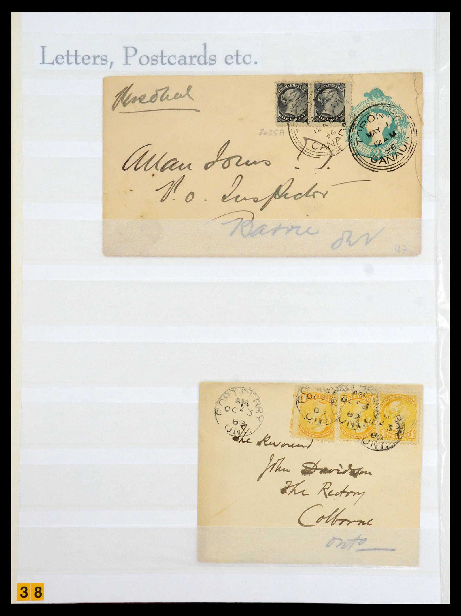 35375 100 - Postzegelverzameling 35375 Canada koninginnekopjes 1868-1893.