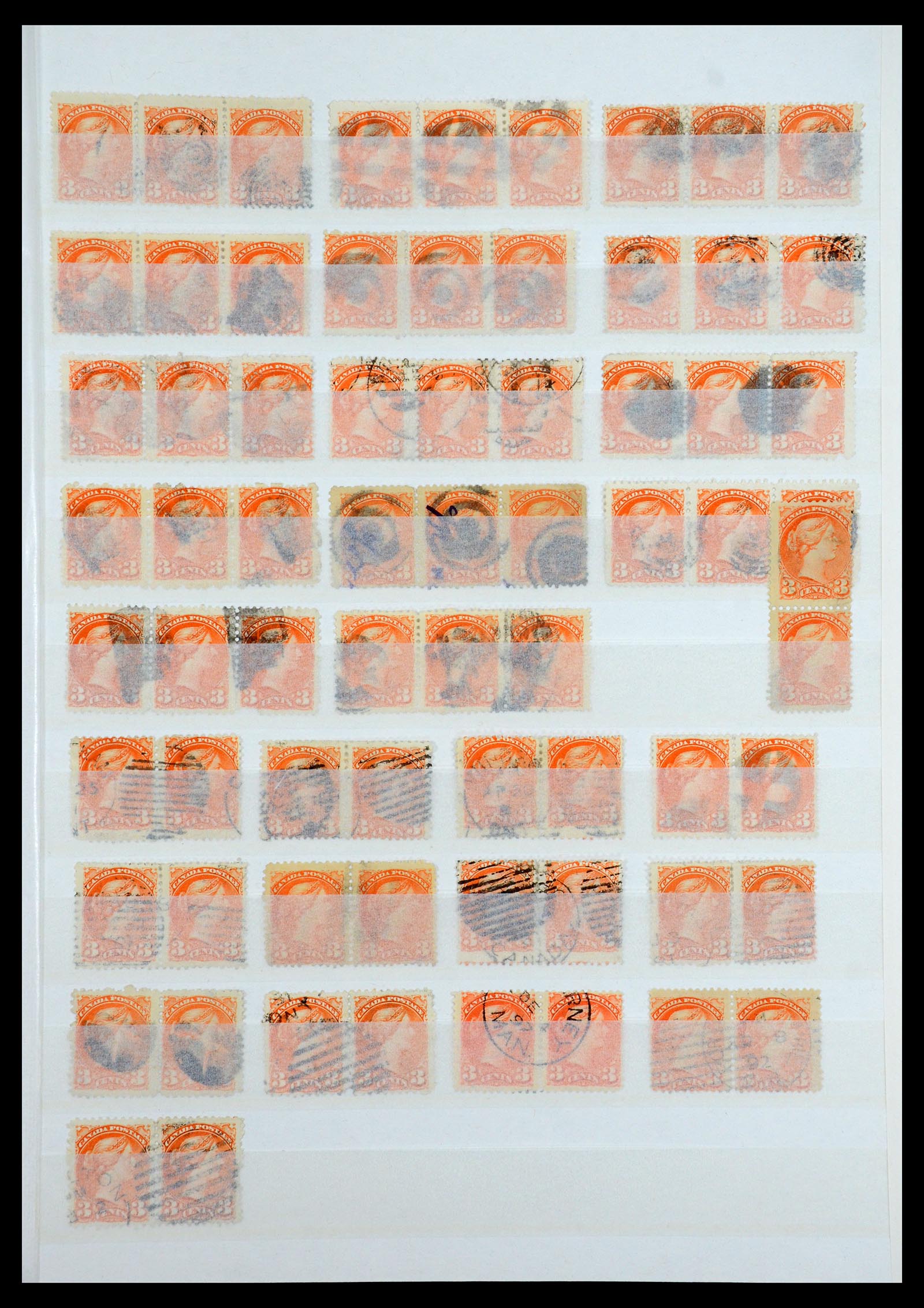 35375 141 - Postzegelverzameling 35375 Canada koninginnekopjes 1868-1893.
