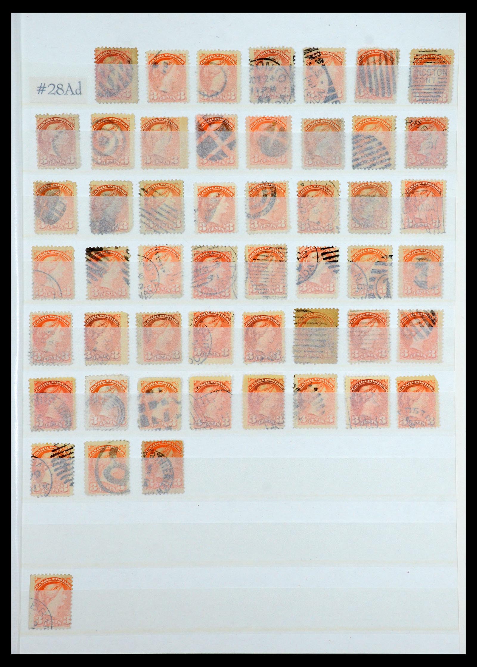 35375 142 - Postzegelverzameling 35375 Canada koninginnekopjes 1868-1893.