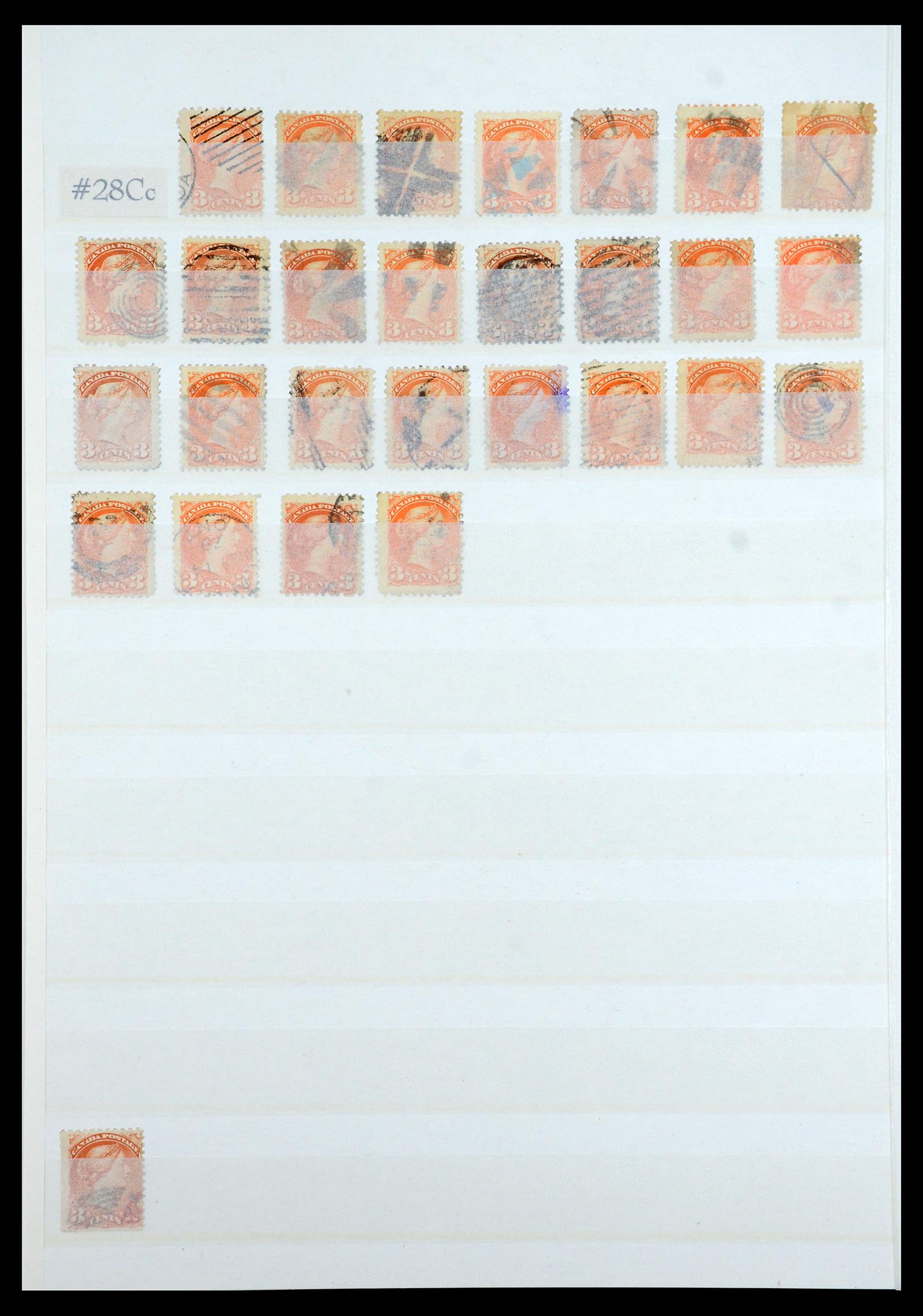 35375 143 - Postzegelverzameling 35375 Canada koninginnekopjes 1868-1893.