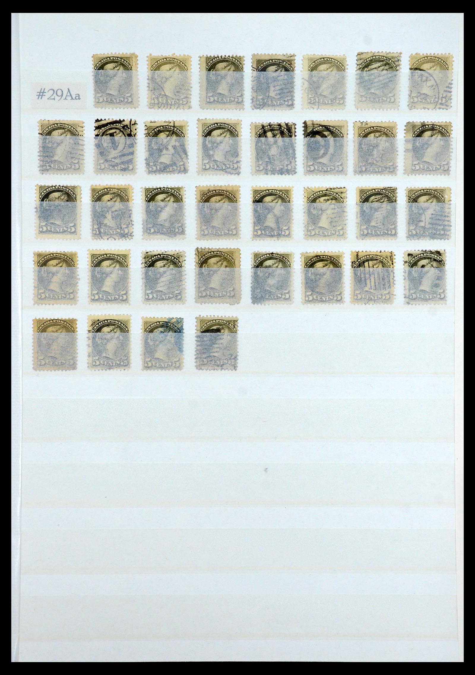 35375 144 - Stamp Collection 35375 Canada Queen heads 1868-1893.