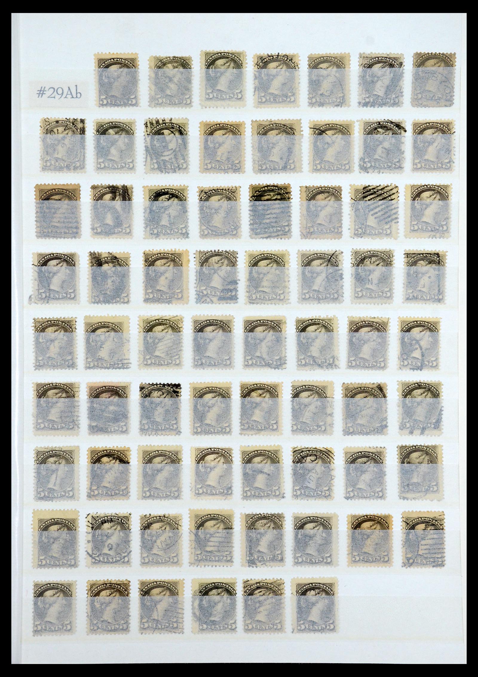 35375 145 - Postzegelverzameling 35375 Canada koninginnekopjes 1868-1893.