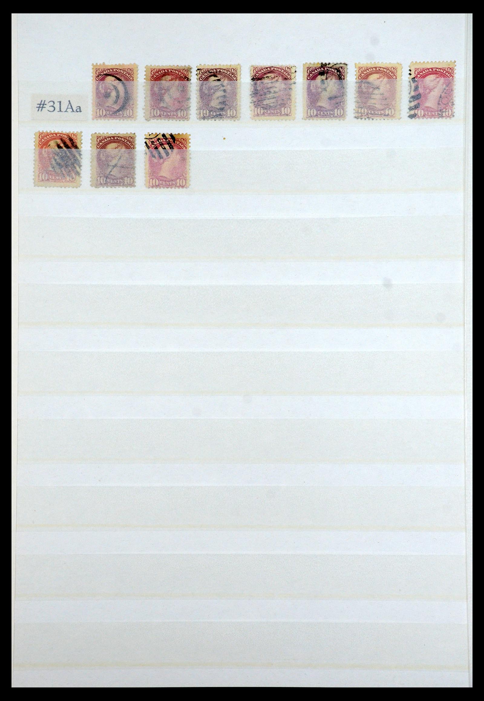 35375 150 - Postzegelverzameling 35375 Canada koninginnekopjes 1868-1893.