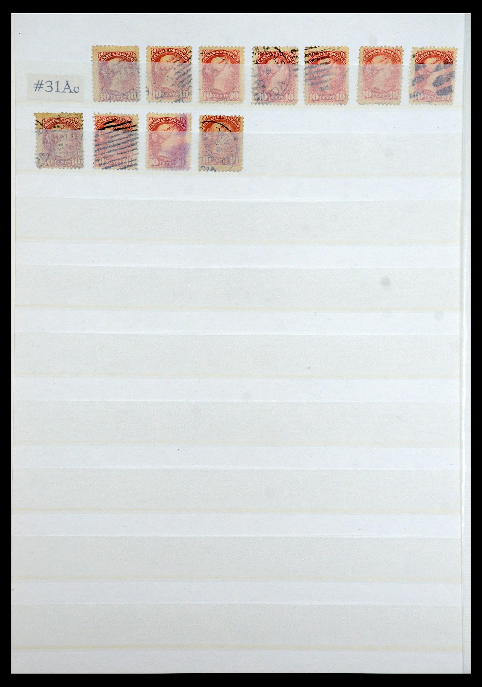 35375 152 - Postzegelverzameling 35375 Canada koninginnekopjes 1868-1893.