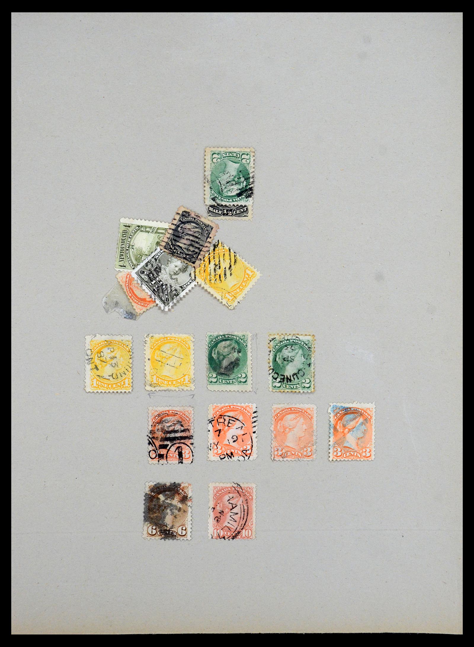 35375 162 - Postzegelverzameling 35375 Canada koninginnekopjes 1868-1893.