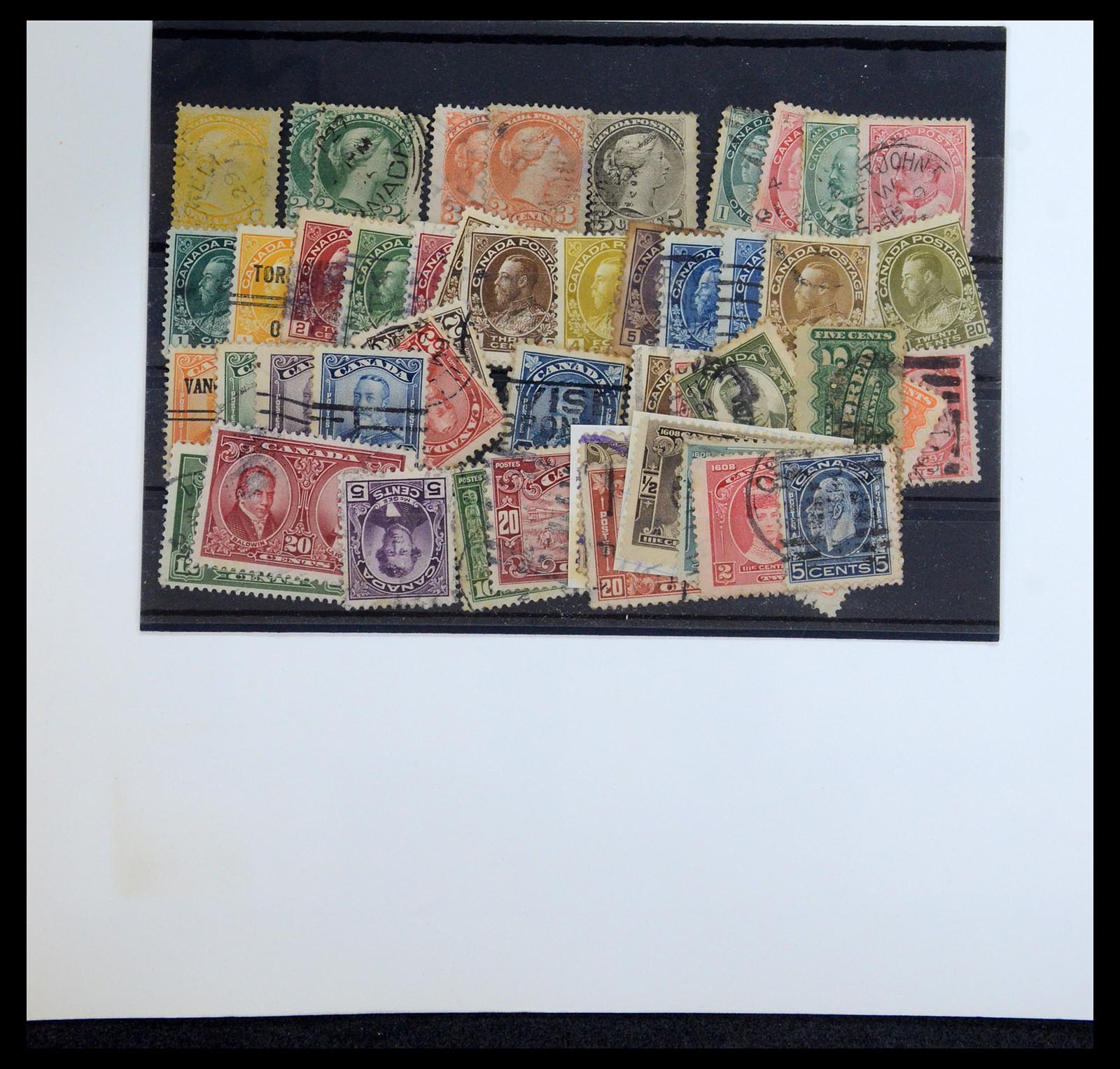 35375 169 - Postzegelverzameling 35375 Canada koninginnekopjes 1868-1893.