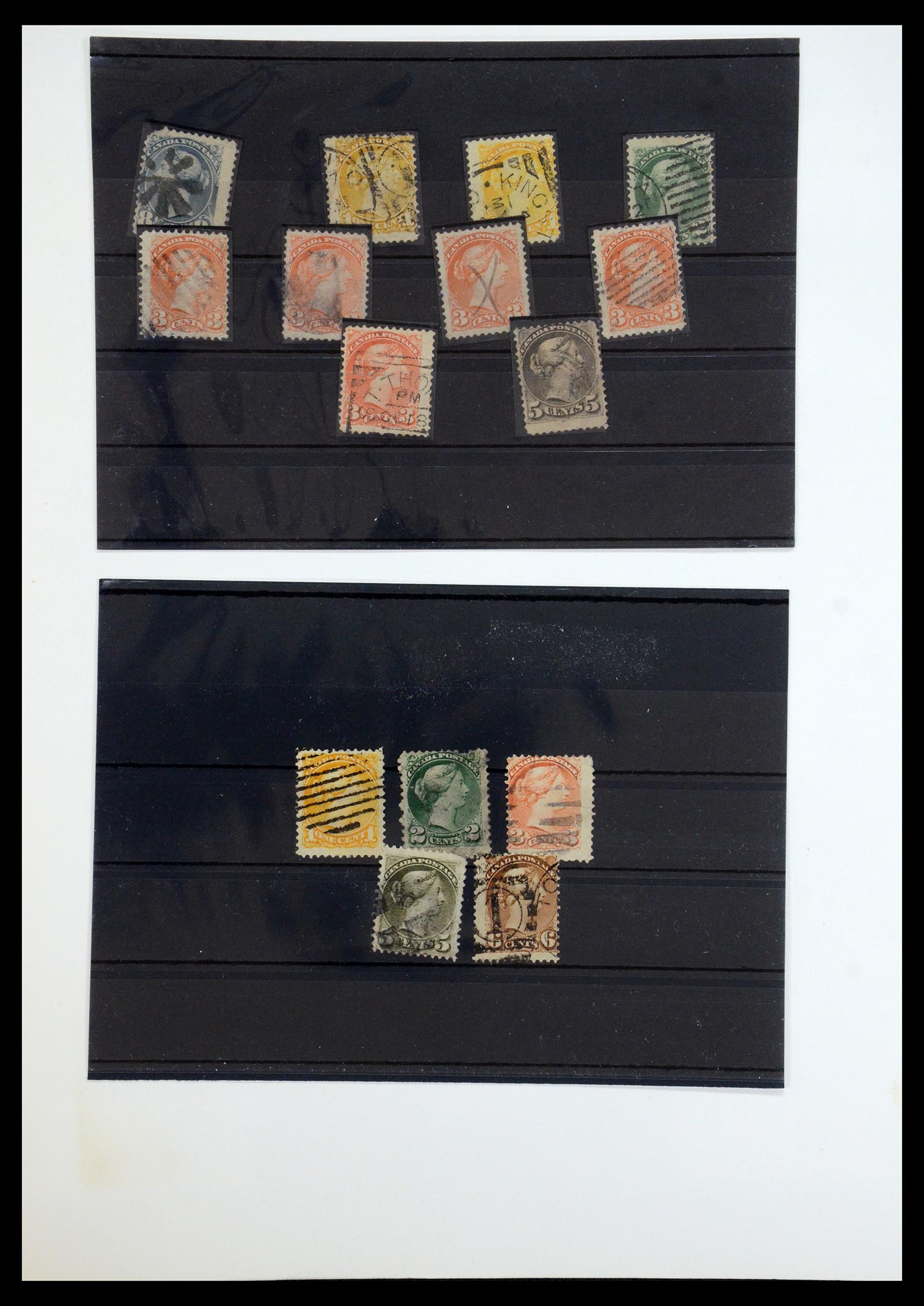 35375 173 - Postzegelverzameling 35375 Canada koninginnekopjes 1868-1893.