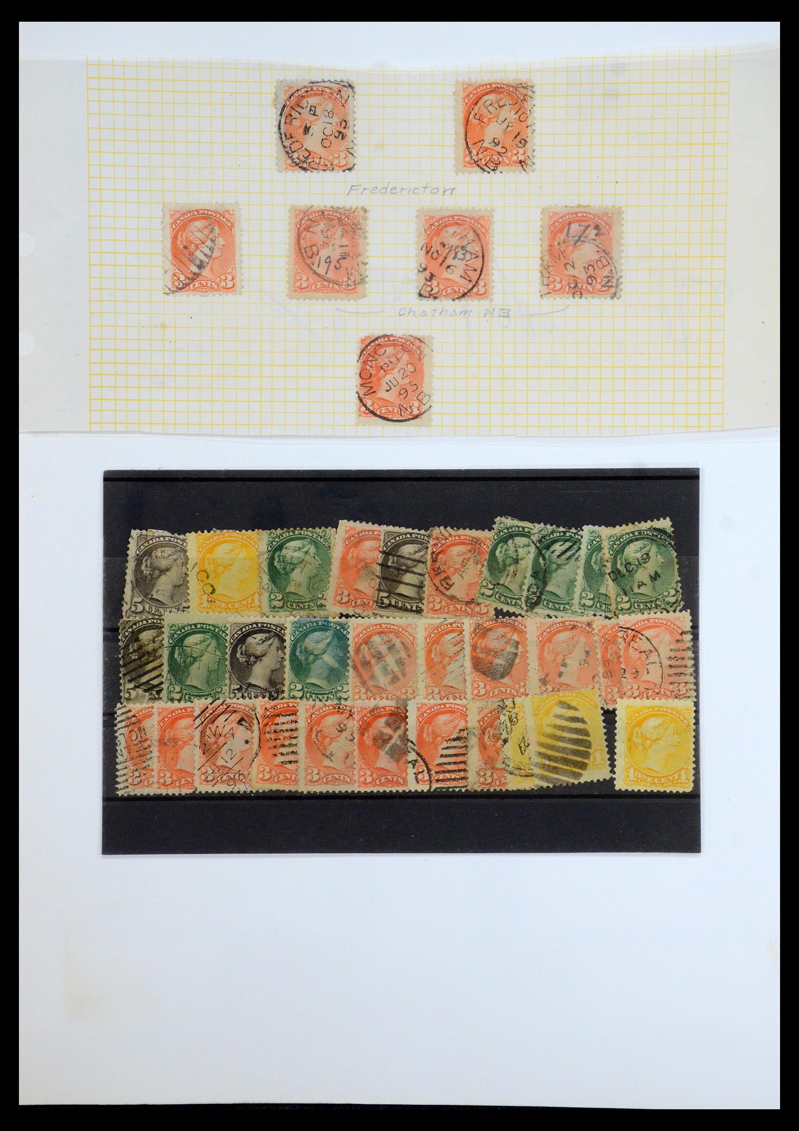 35375 175 - Postzegelverzameling 35375 Canada koninginnekopjes 1868-1893.