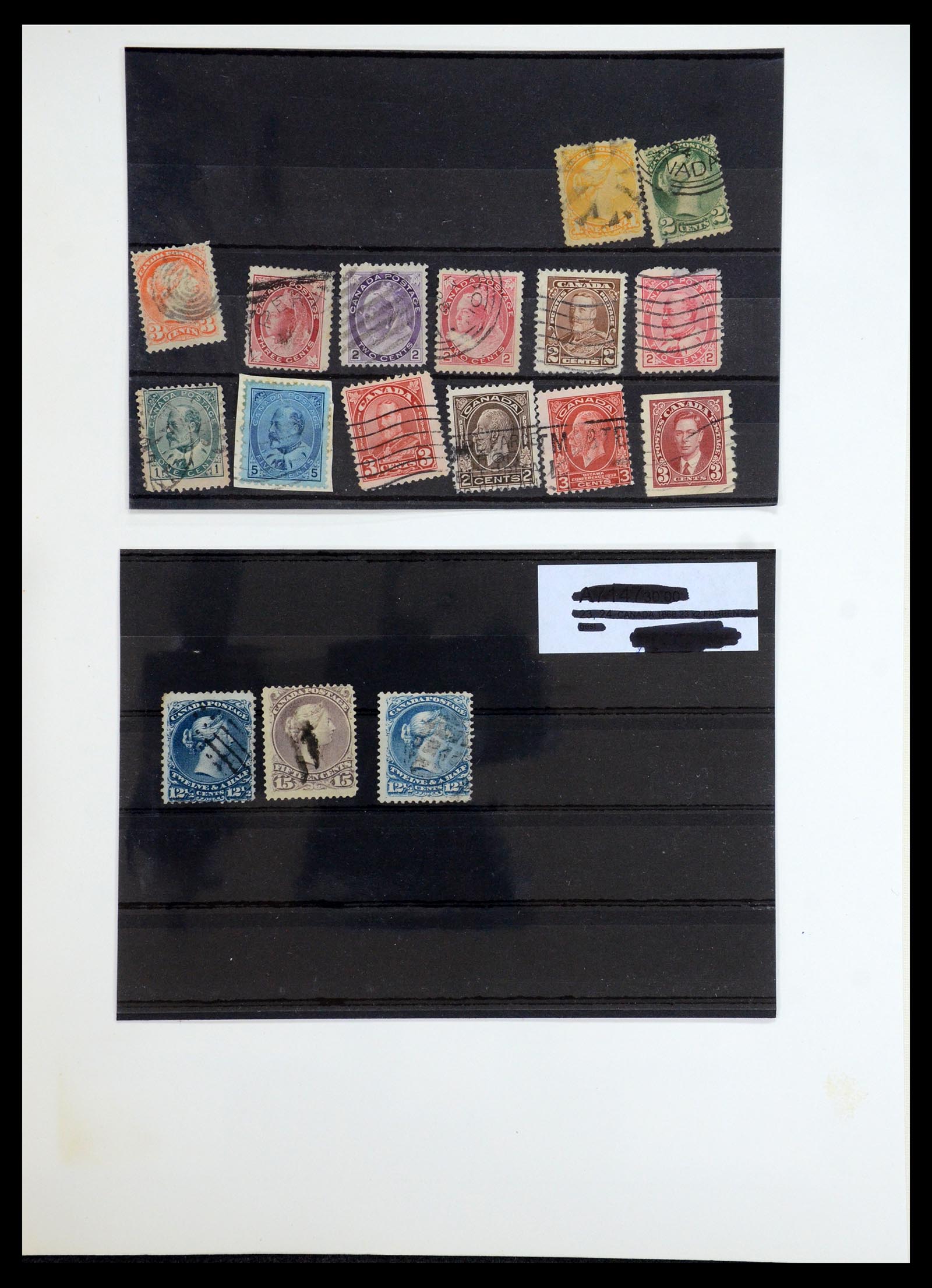 35375 180 - Postzegelverzameling 35375 Canada koninginnekopjes 1868-1893.