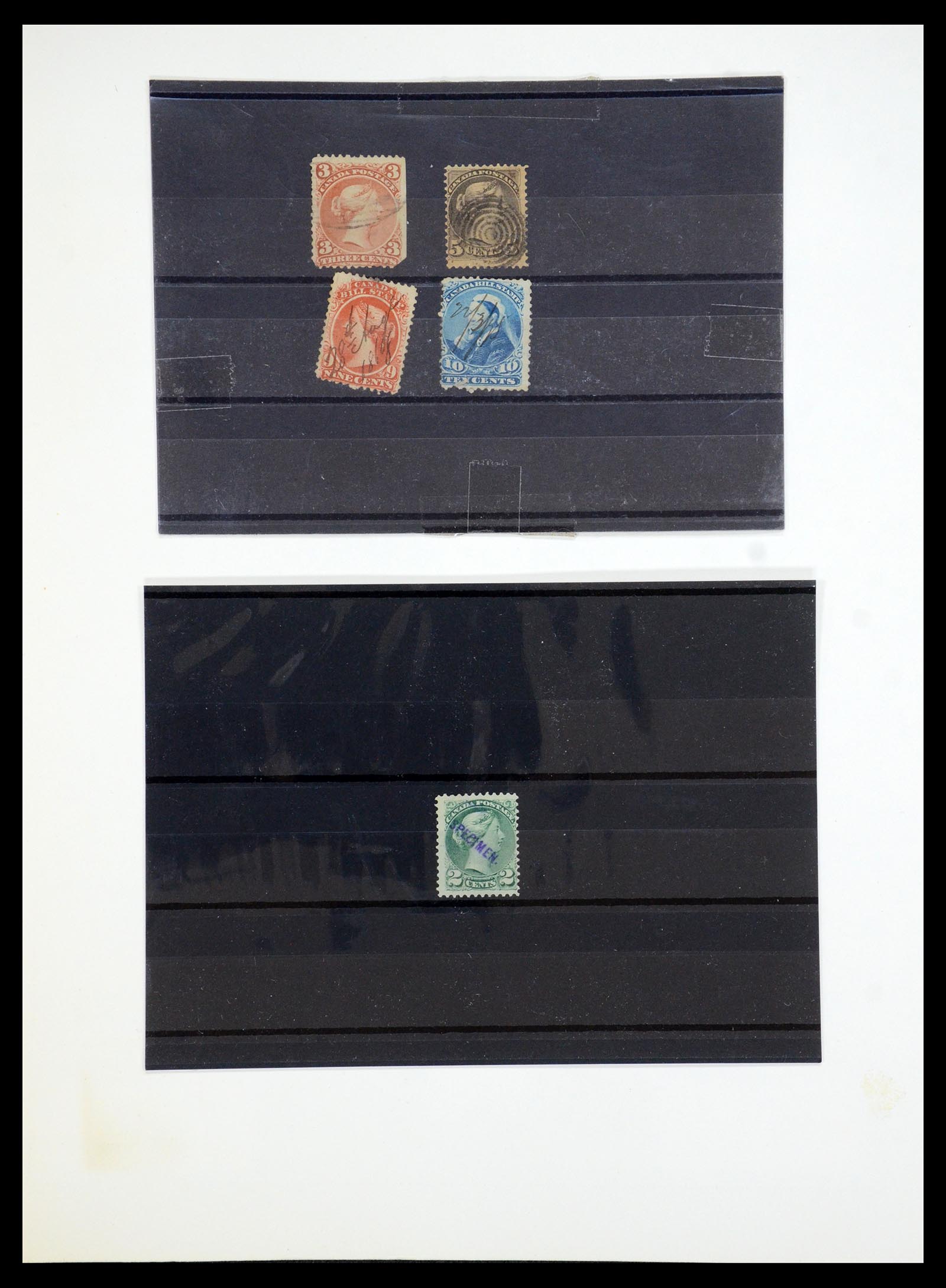 35375 183 - Postzegelverzameling 35375 Canada koninginnekopjes 1868-1893.