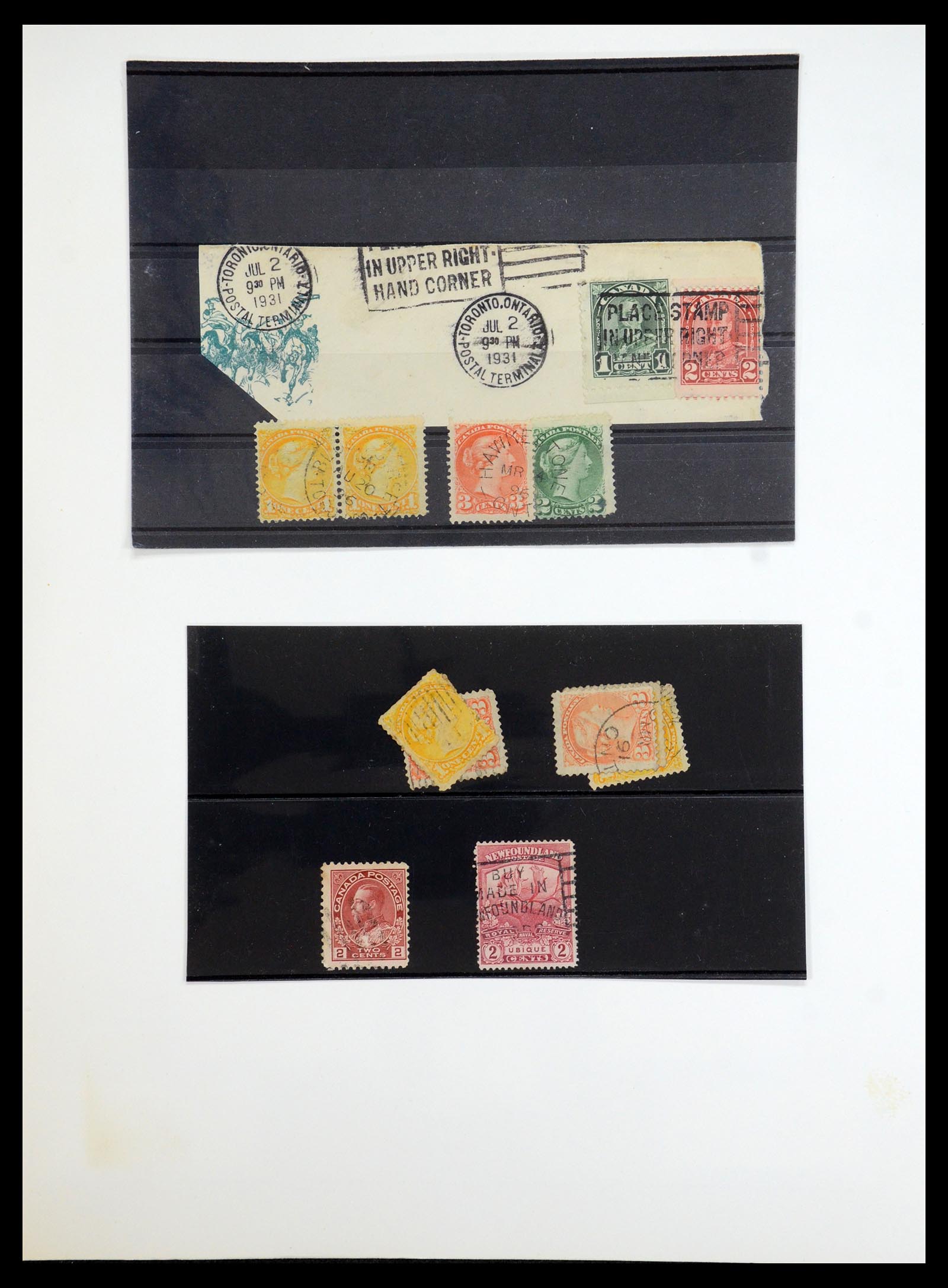 35375 184 - Postzegelverzameling 35375 Canada koninginnekopjes 1868-1893.