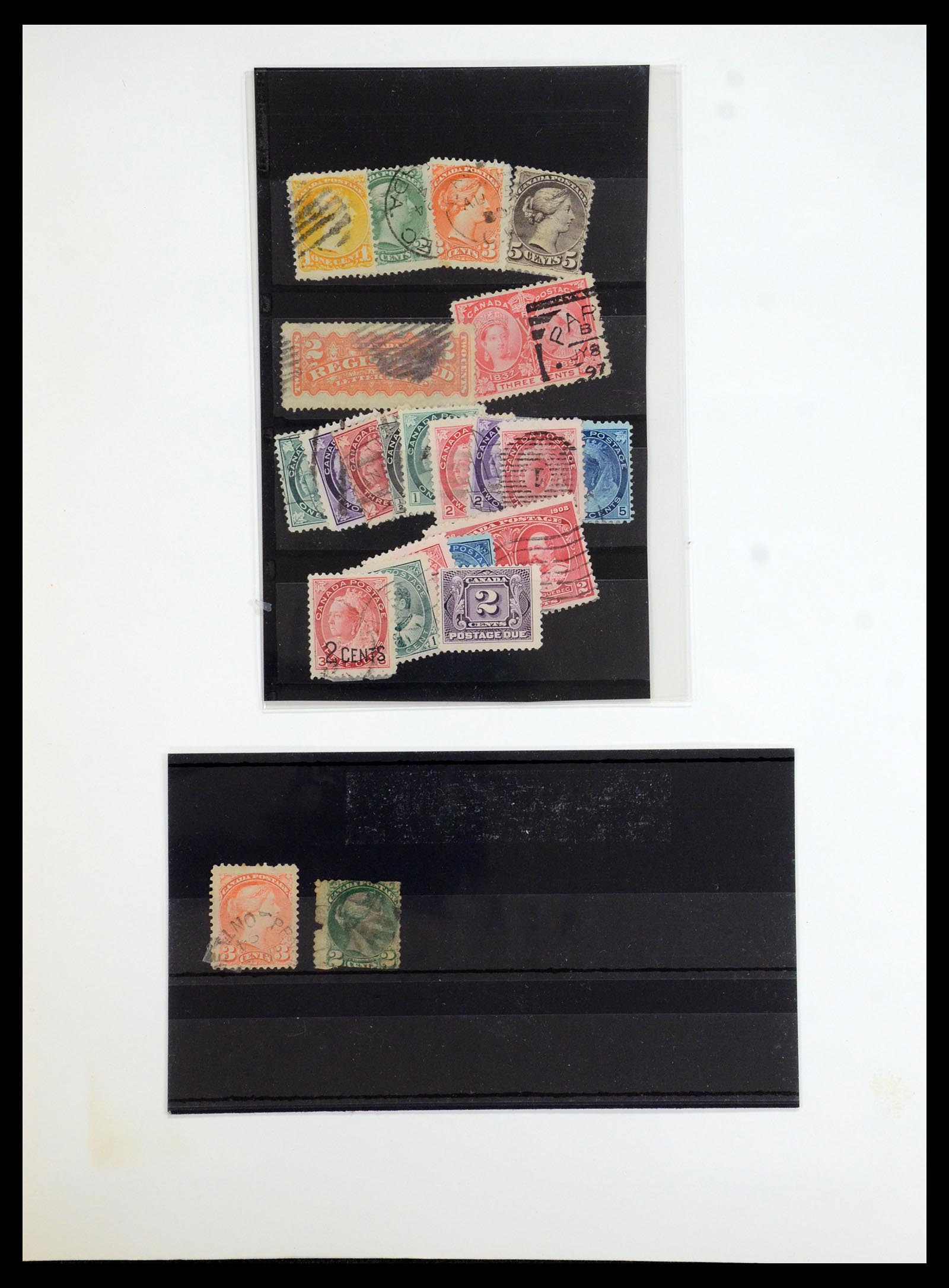 35375 185 - Postzegelverzameling 35375 Canada koninginnekopjes 1868-1893.